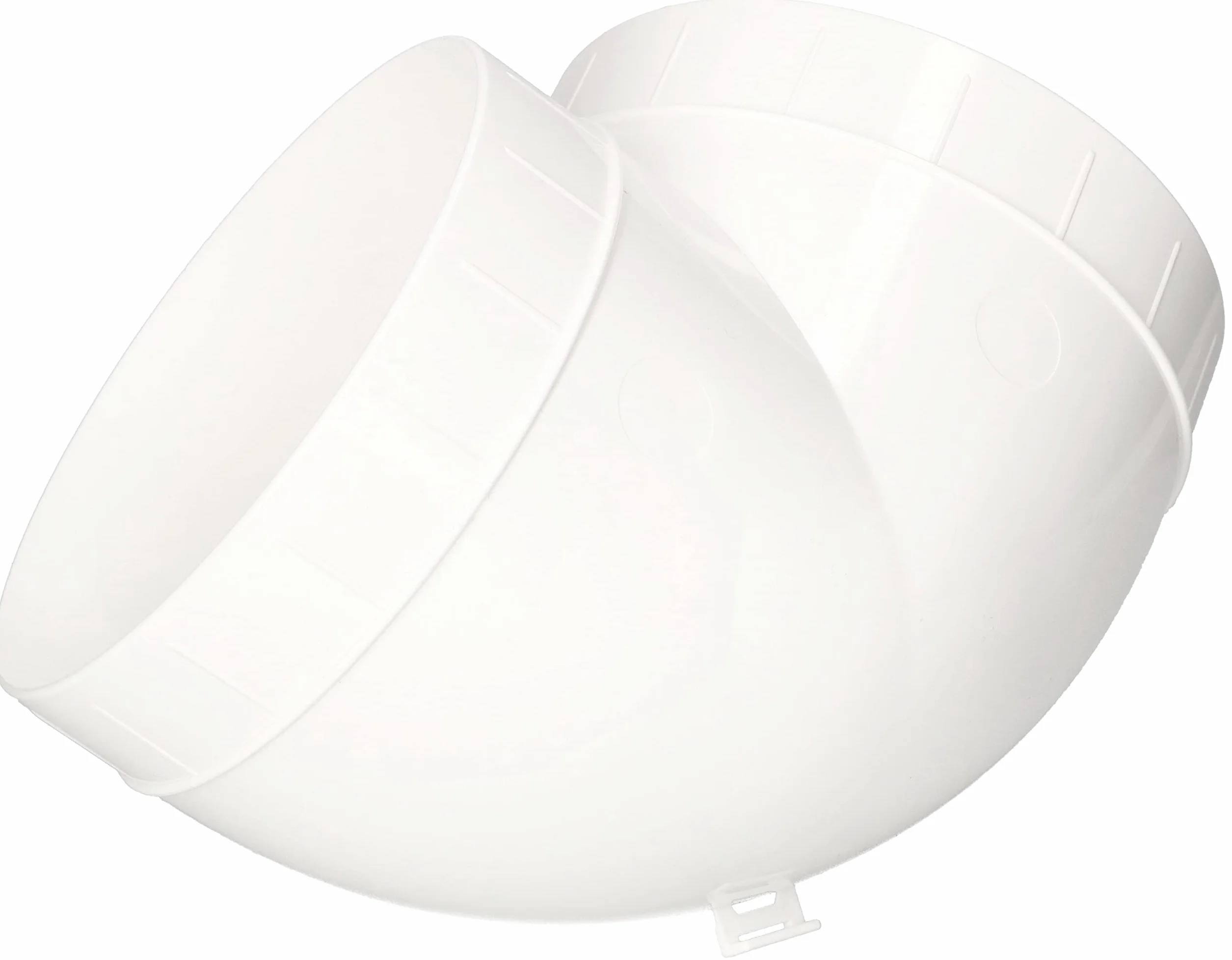 Złączka rurowa Ø 150 mm Kolanek 90° Plastik Biały