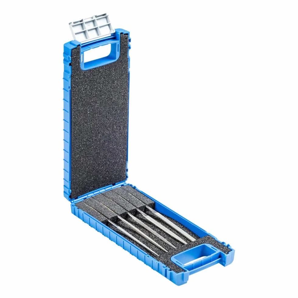 Pferd 15842051 zestaw pilników z diamencikami 140 mm D91 5 szt. srebrny, 140 mm