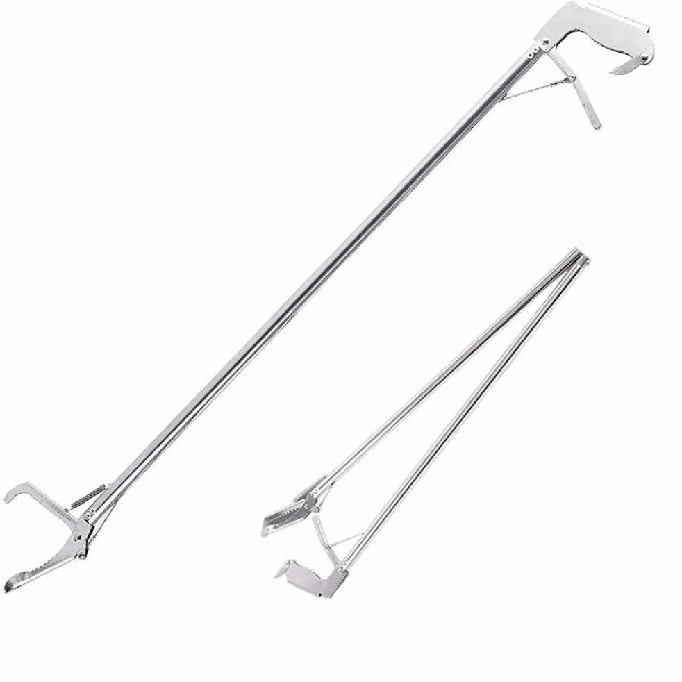 Szczypce do Węży, 63 * 13 * 4 Heavy Duty Szczypce do Węży Gad Węgorz łapacz Pazurów Klips na śmieci Stali Nierdzewnej Szerokie Szczypce do Obsługi Szczęk
