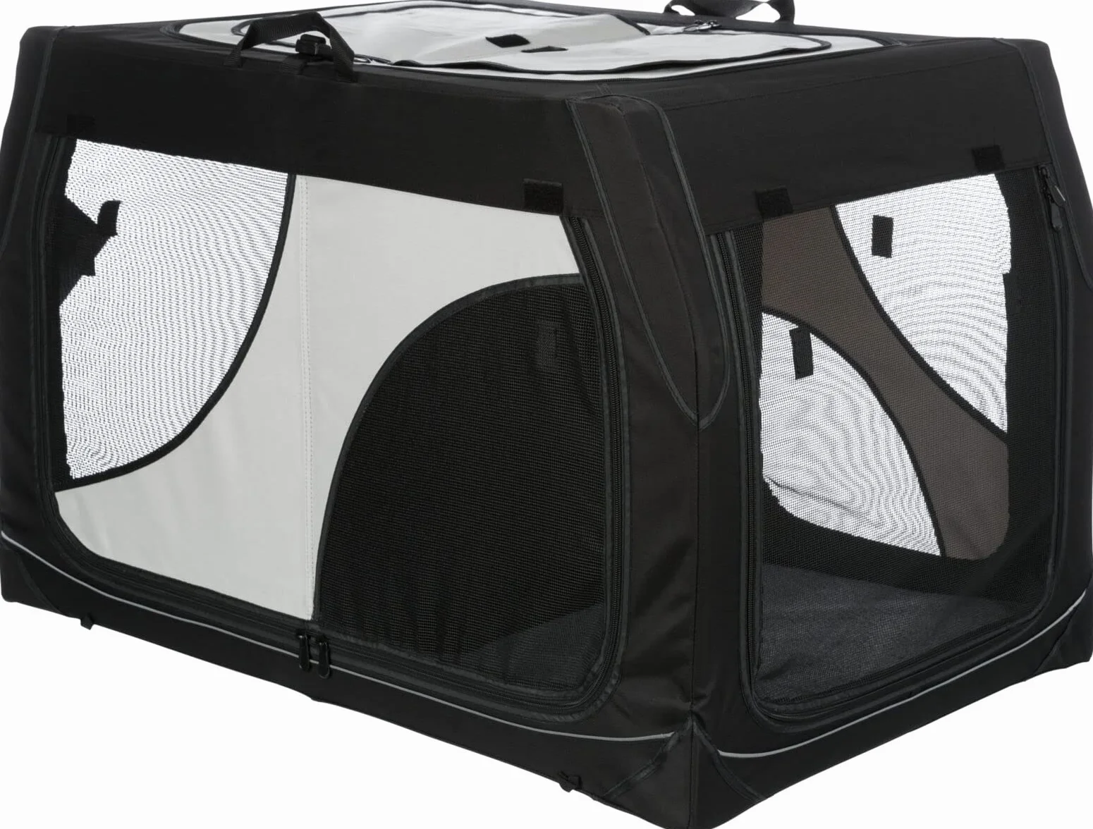 Trixie Vario Double Tour skrzynka transportowa, 95 x 69 x 61 cm, 57 cm, czarna/szara