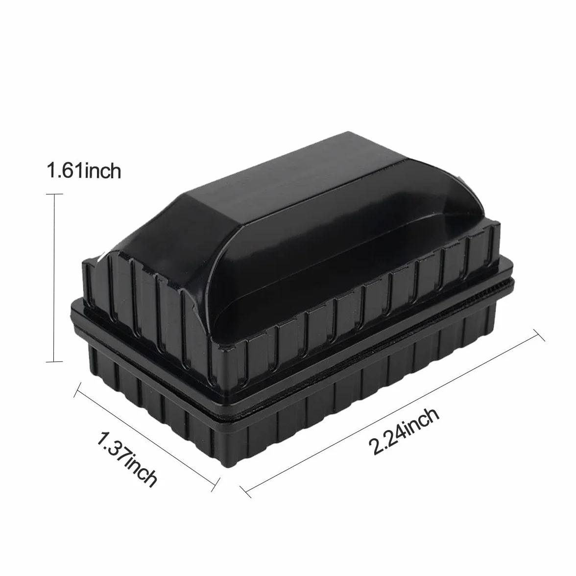 Fish Tank Glass Magnetic Brush, szczotka magnetyczna do akwarium, dwustronna szczotka magnetyczna, do czyszczenia akwarium i usuwania glonów, 1 szt. Kiuiom
