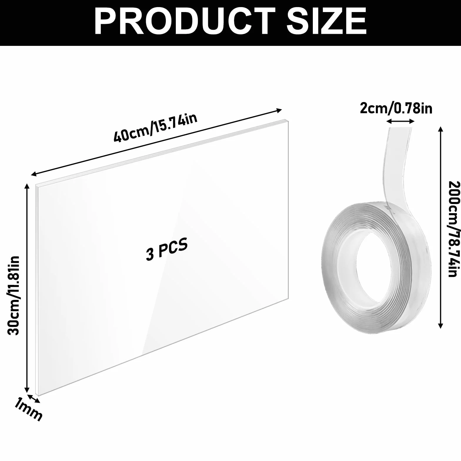 Pee Shields Kuweta dla Kota 30 x 40 cm: Ochrona Przed Pryskaniem z Rolką Nanotaśmy, Obudowa, Akcesoria, Osłony, Otwarta Górna Część - 3 Sztuki