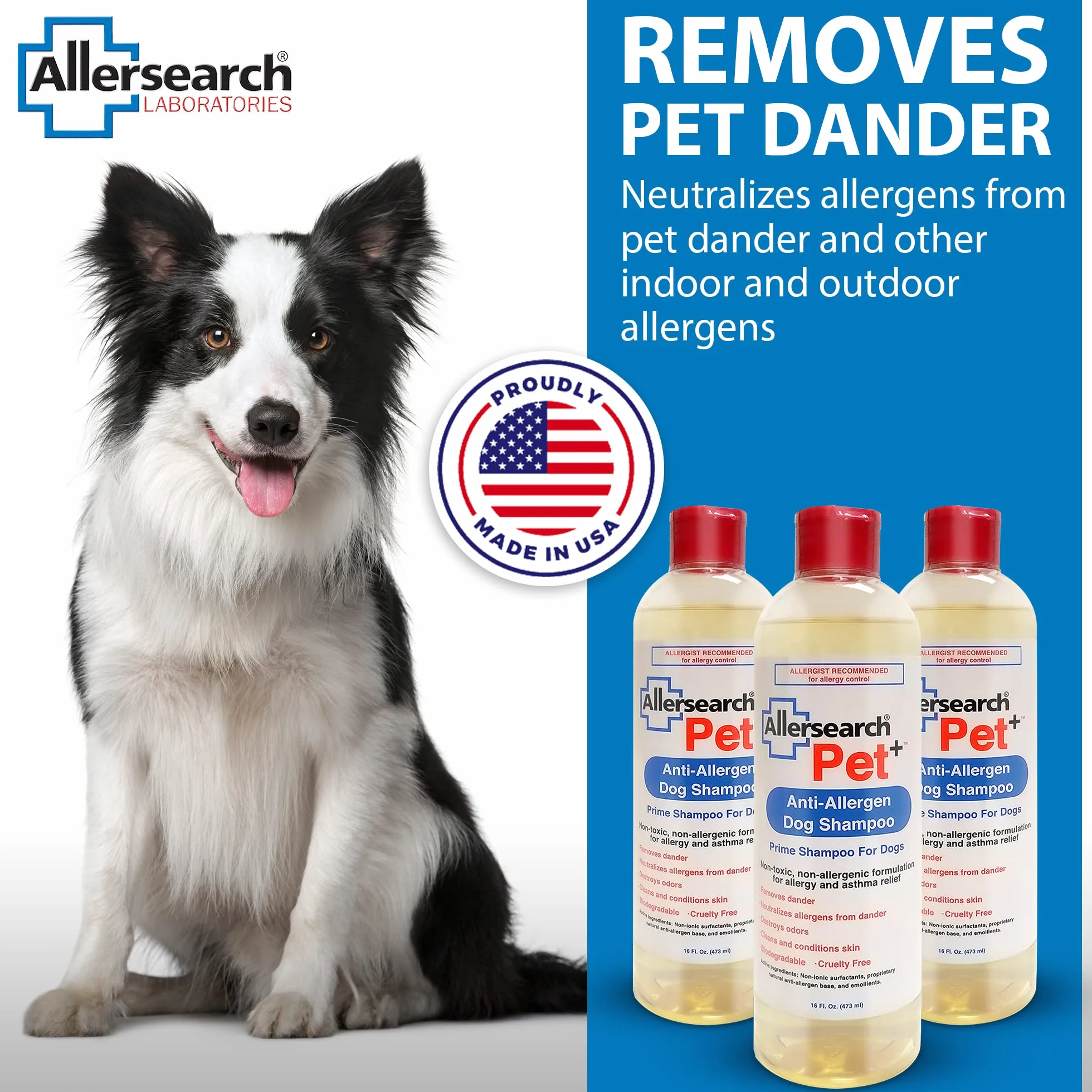Allersearch Szampon antyalergenowy dla psów Pet+ 473 ml