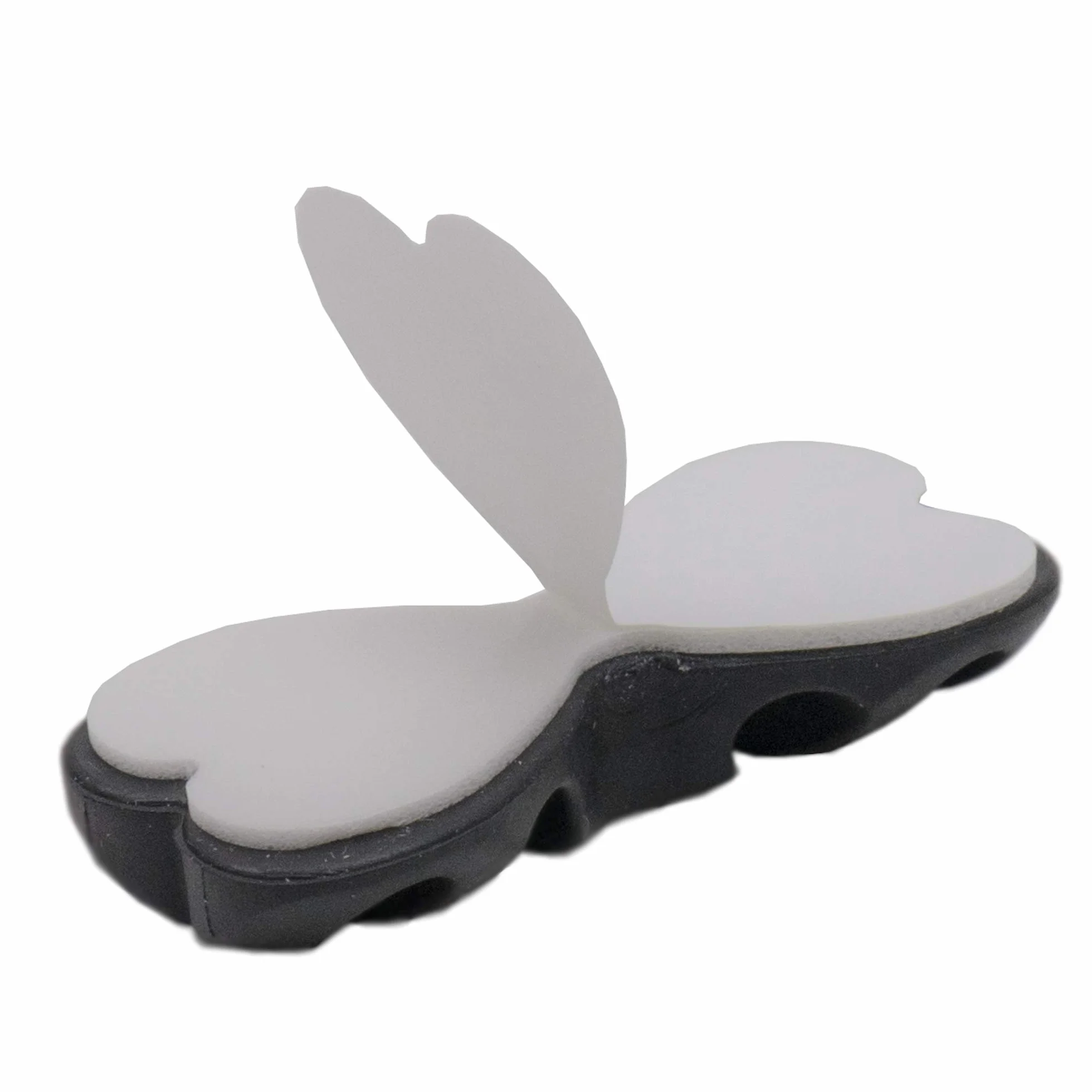 PNI Wielofunkcyjny organizer Tidy Clip 08 kabli, elastyczny silikon, samoprzylepny, do 8 kabli 4 x 2 o średnicy 6 mm, czarny, zestaw 2 sztuk
