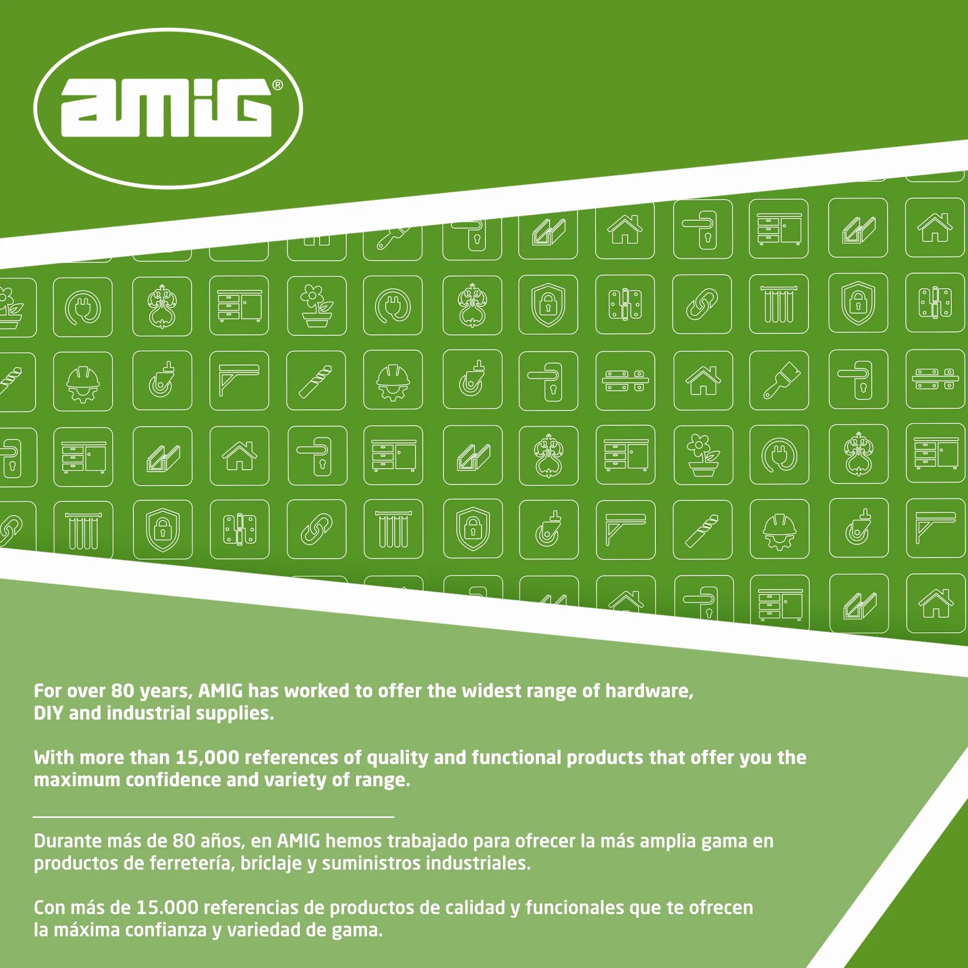 Amig - Aluminiowa klamka w kolorze białym do drzwi przesuwnych lub składanych - 198 x 25 x 40 mm | Funkcjonalny i wygodny uchwyt
