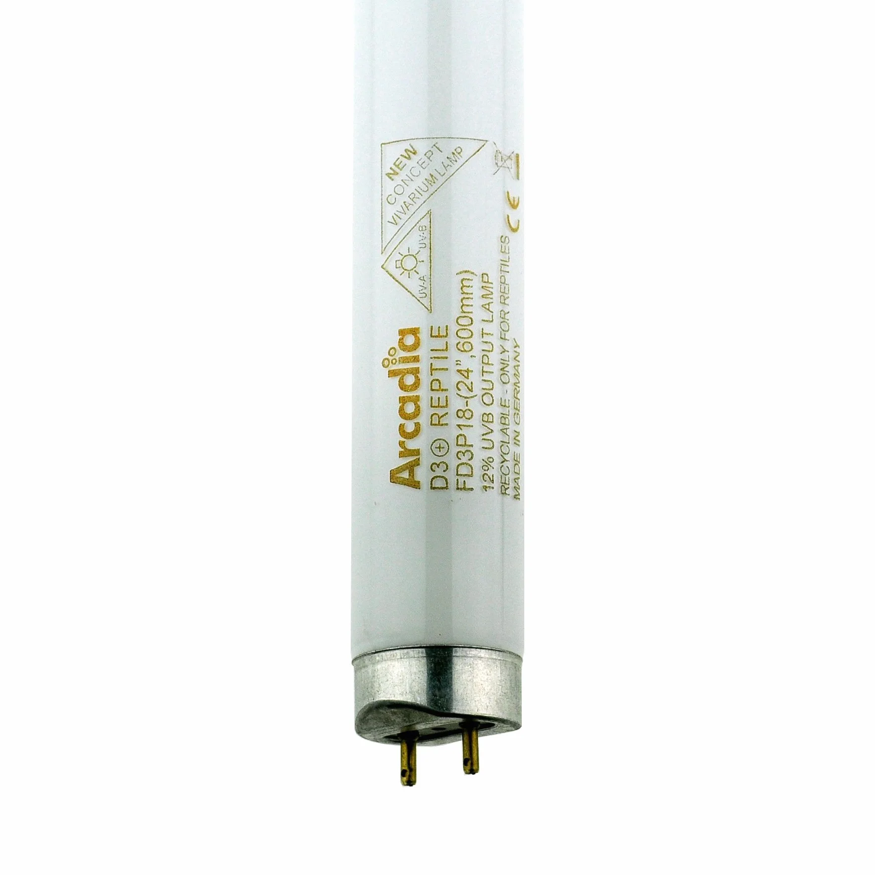 Arcadia FD3P18 D3 12-procentowa lampa gadów, 18 W, 61 cm
