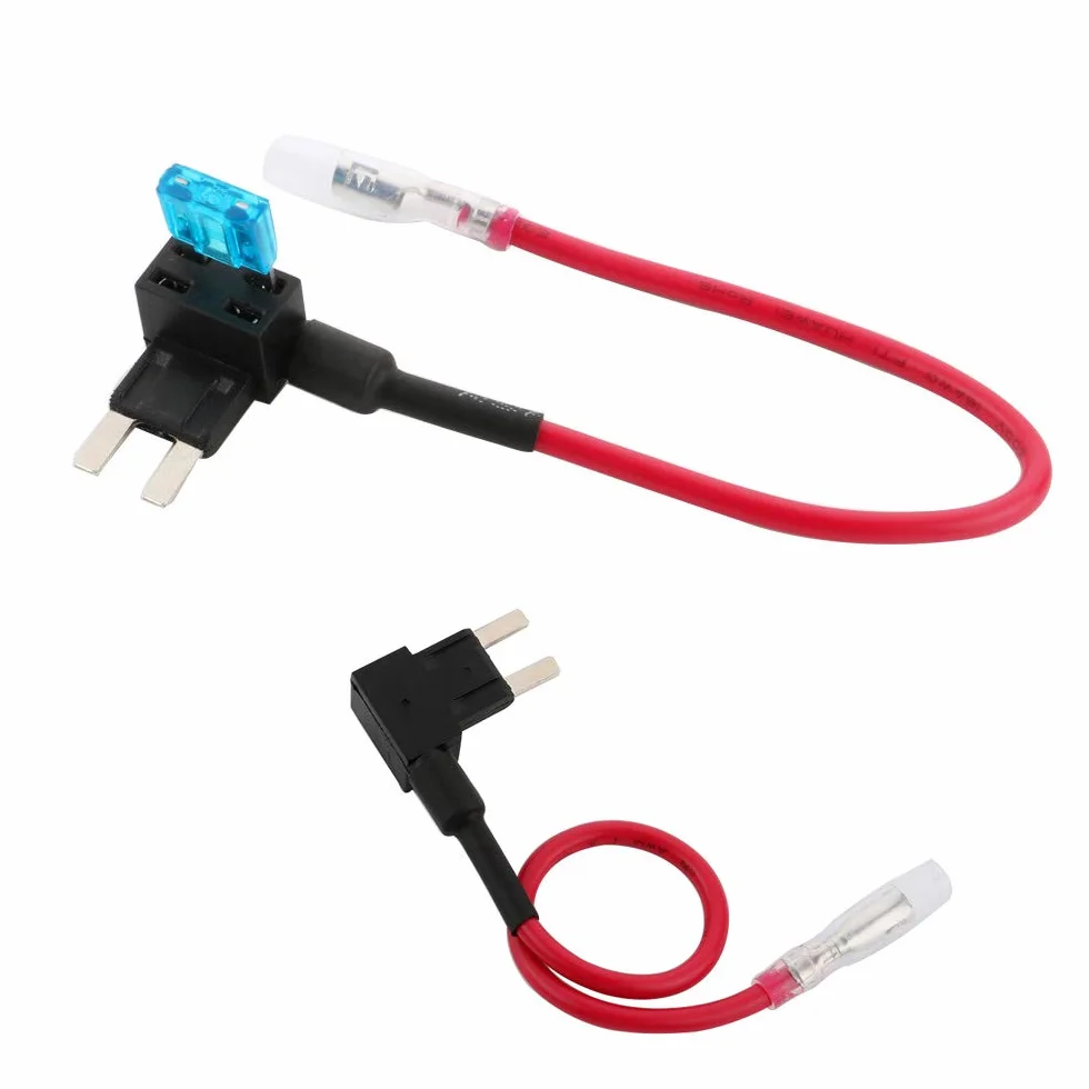 5 szt. Premium 12 V / 24 V mały uchwyt bezpiecznikowy, uchwyt bezpiecznika ostrza, bezpiecznik samochodowy, adapter bezpiecznika płaskiego z 15 bezpiecznikami Mini Blade
