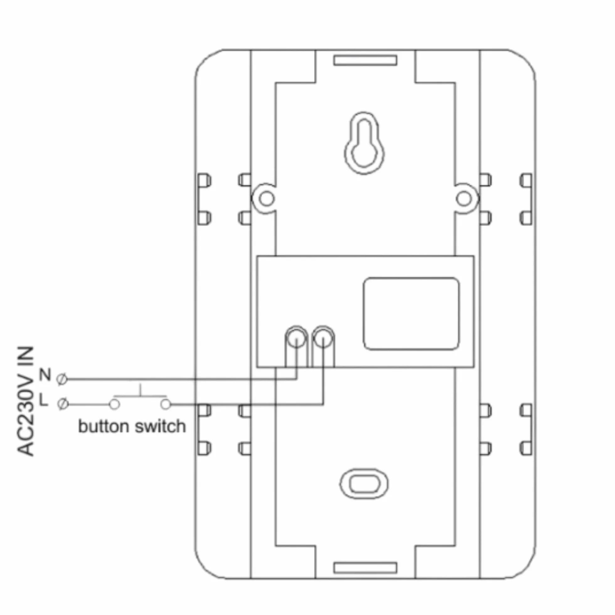 ORNO Brevis Maxi Dzwonek do Drzwi Przewodowy Mechaniczny Gong 80 dB Biały - Brak Wbudowanego Transforamtora - 230 V AC