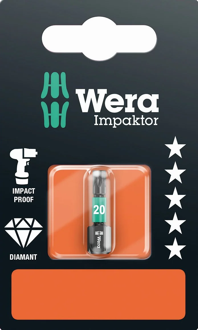 Wera bity udarowe Torx 867/1 IMP DC SB TX 20 25 mm