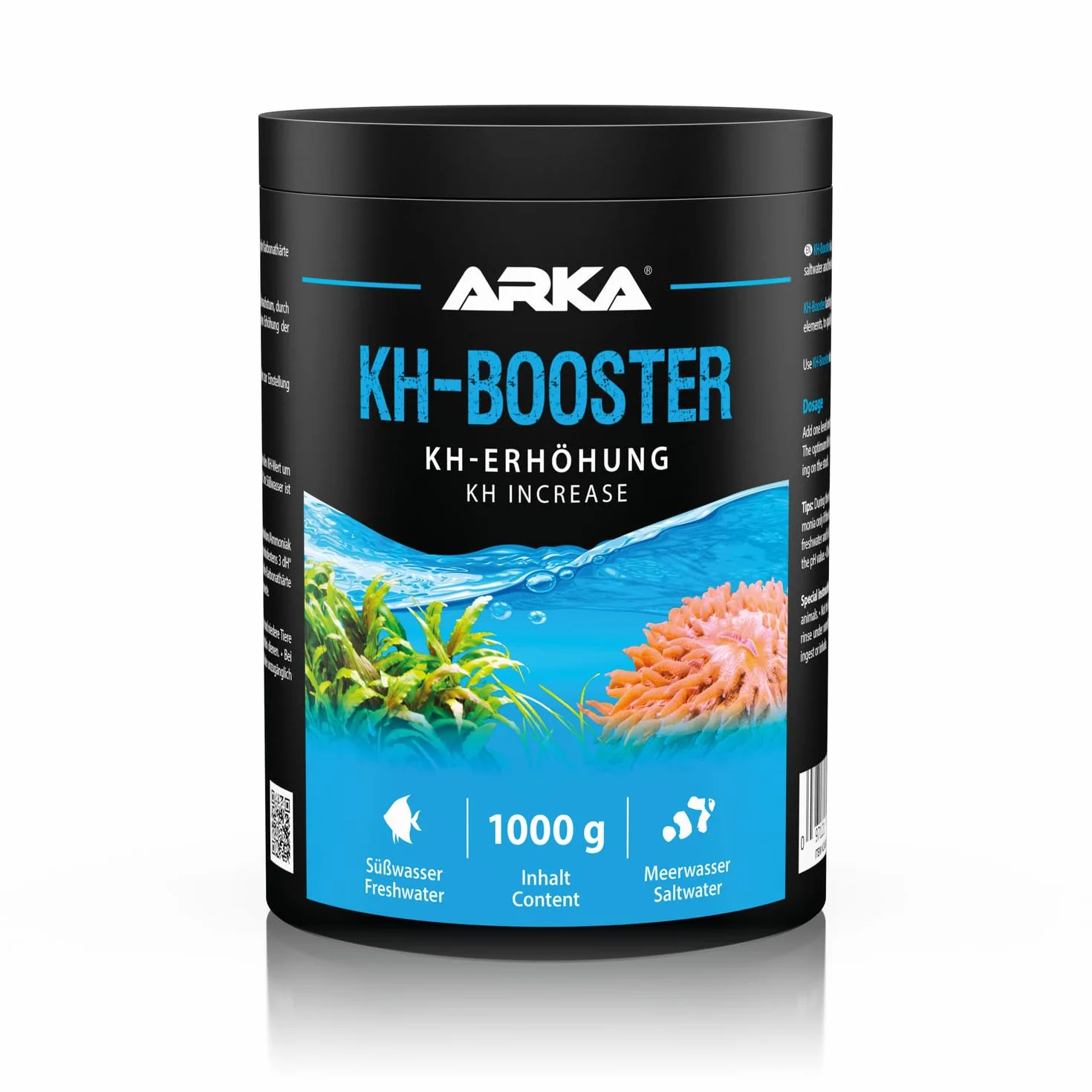 MICROBE-LIFT KH Booster – podwyższenie twardości węglanowej KH do akwarium słodkowodnego i morskiego z przydatnymi bakteriami, 1000 g