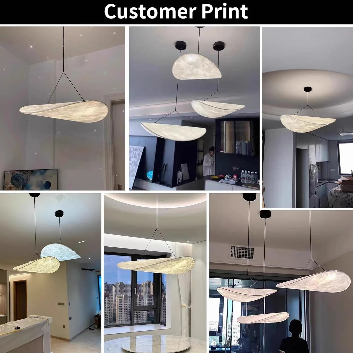 Nowoczesna lampa wisząca z jedwabiu LED duża biała wisząca lampa sufitowa w stylu nordyckim regulowana wysokość żyrandol Wabi Sabi Deco do salonu kuchni wyspy jadalni