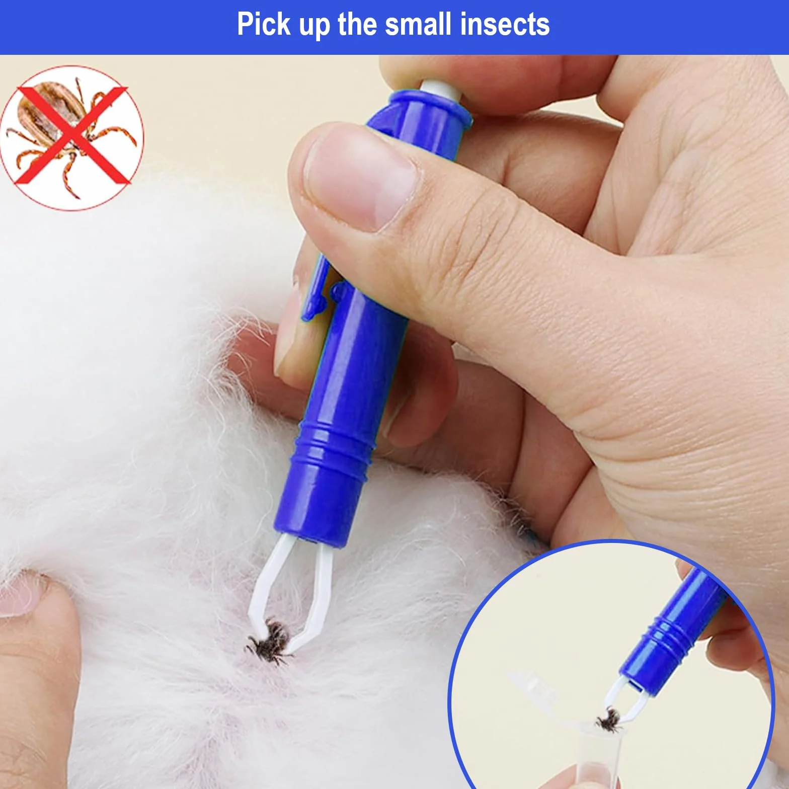 Tick Tweezers Set for Dog Cat Mens - 5 szt. Tick Tweezers z haczykiem, metalową pęsetą i kleszczami Tweezers, bezpieczny środek do usuwania kleszczy dla dzieci i zwierząt domowych