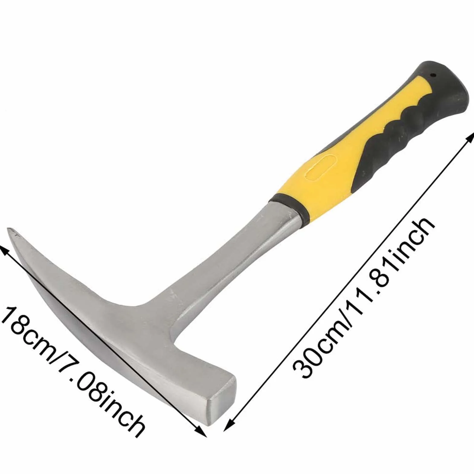 Geologischer Backstein-Entenschnabel-Röhrenschaft-Backsteinhammer mit doppeltem Kopf und flachem Mund für die geologische Vermessung Mauerziegel(S)