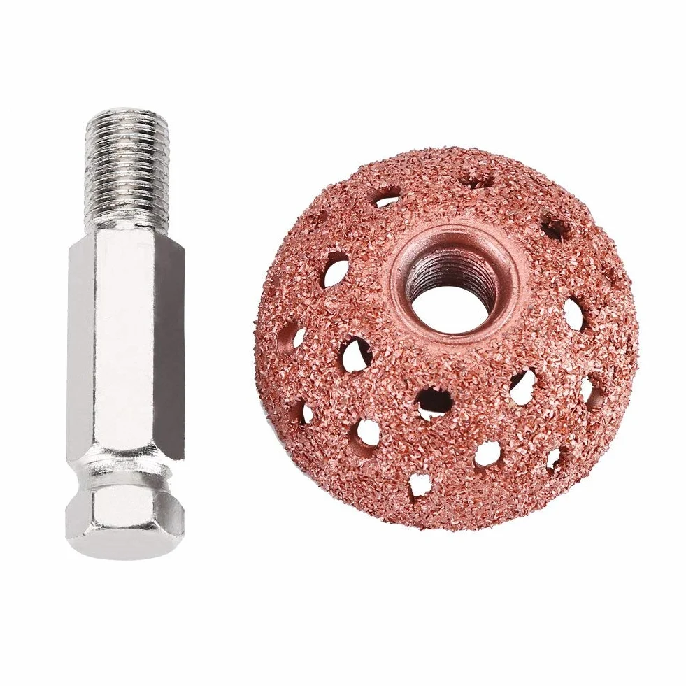 Głowica Szlifierska do Naprawy Opon 38 Mm Tarcza Polerska o Grubym Ziarnie z Drążkiem łączącym, Tarcza Polerska do Opon, Zestaw do łatania Opon Narzędzie do Buforowania Opon,