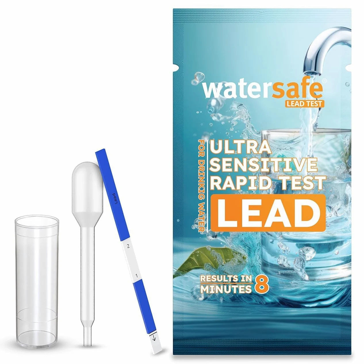 Watersafe Zestaw do testowania wody pitnej dla ołowiu, niebieski