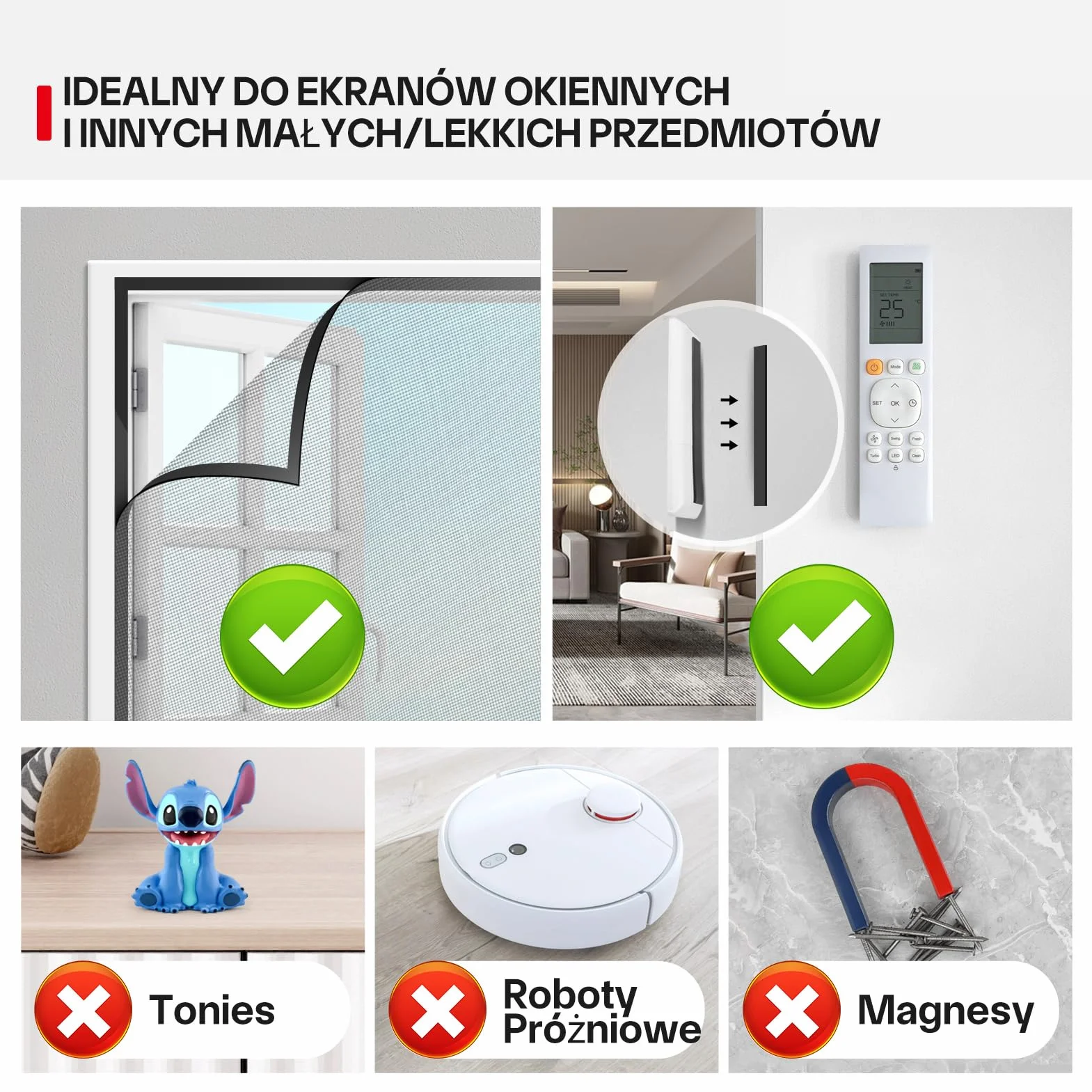 Taśma Magnetyczna A+B, Taśma Magnetyczna z Mocno Przylegająca Warstwa Klejąca do Ekranów Przeciw Owadom, Majsterkowania, Tablic, Pasek Magnetyczny, Paski Magnetyczne, 4m*15mm