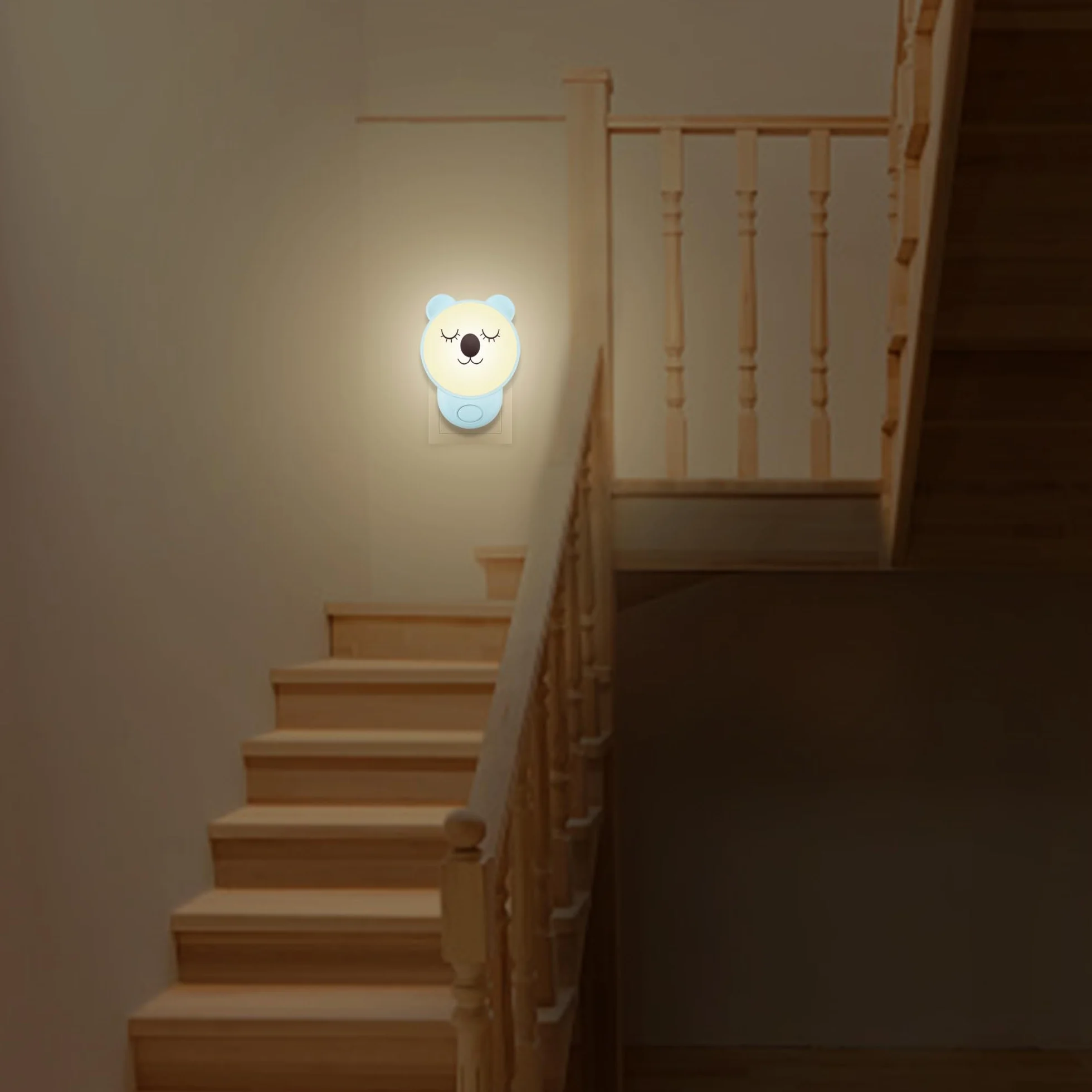 Wetry Lampka nocna dla dzieci, gniazdko elektryczne z przełącznikiem, lampka nocna, lampka nocna dla dzieci, prezent dla noworodka