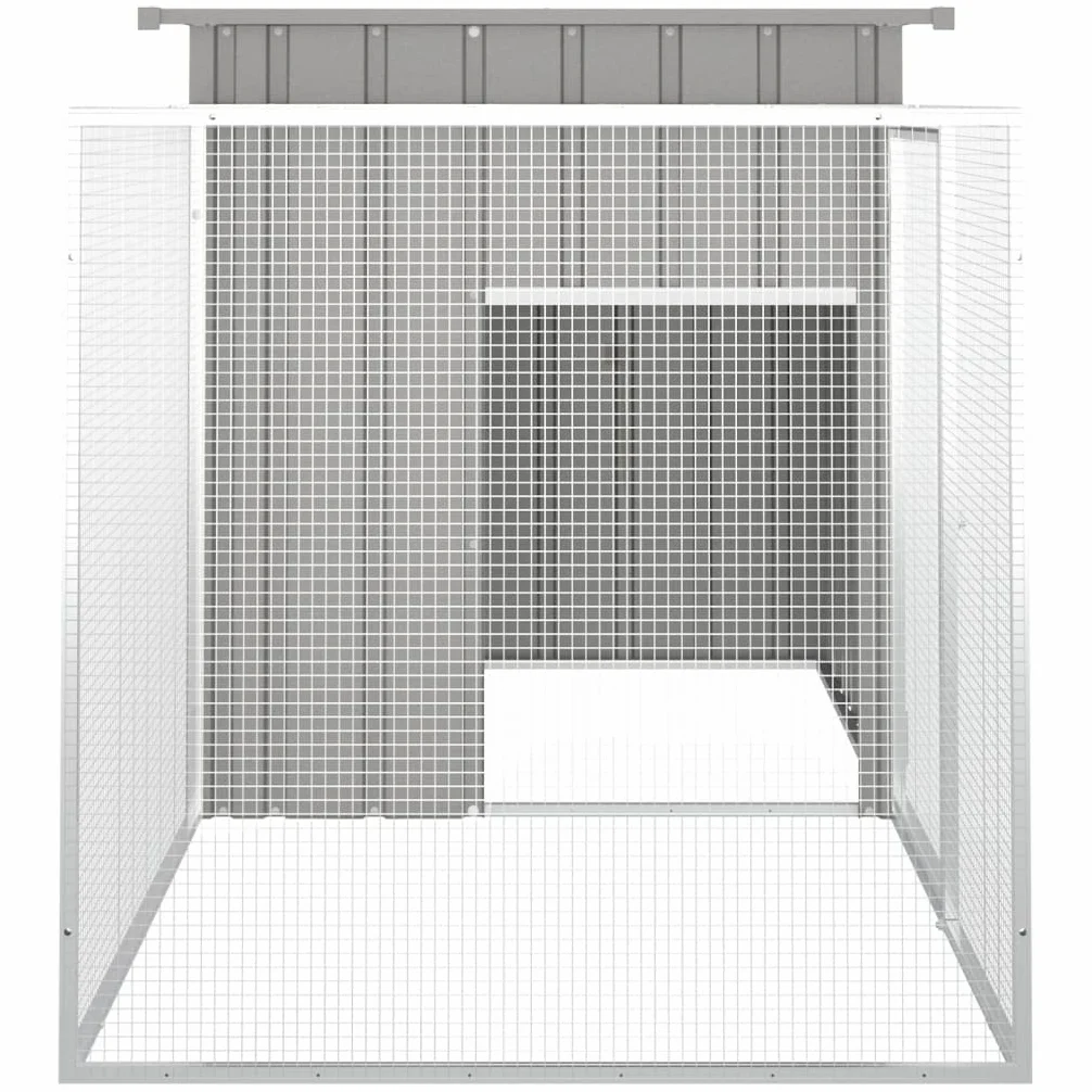 Klatka dla kur Stal ocynkowana szara 200x91x100 cm, CIADAZ Klatka dla Królików, Klatka Świnki, Klatka chomika, Klatka dla kotów, Klatka Szynszyla, Skrzynia dla Królików - SPU:171546