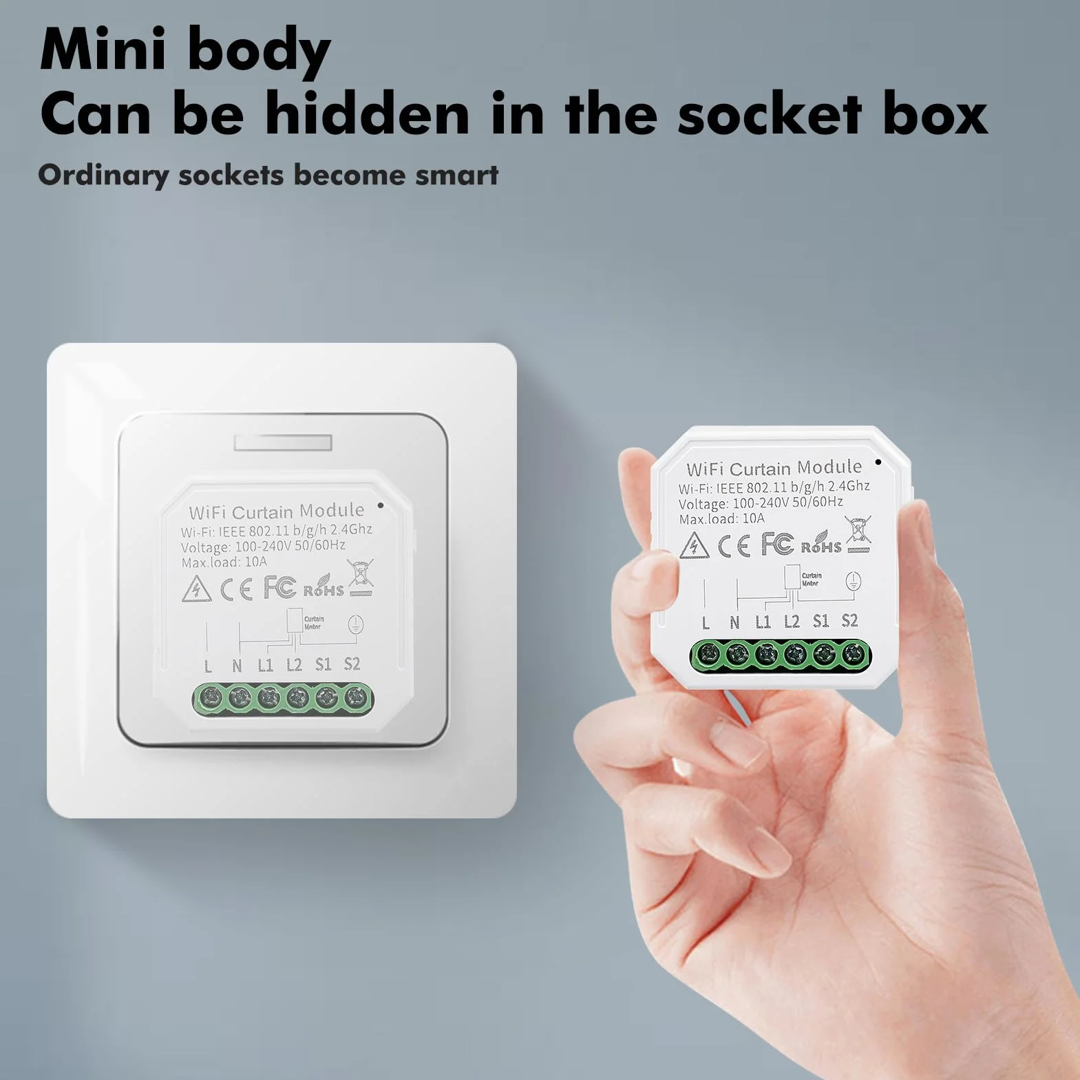 Inteligentny moduł przełącznika rolet Wi-Fi z timerem Tuya WiFi inteligentny przełącznik do zasłon, żaluzji, współpracuje z Alexa Google Home