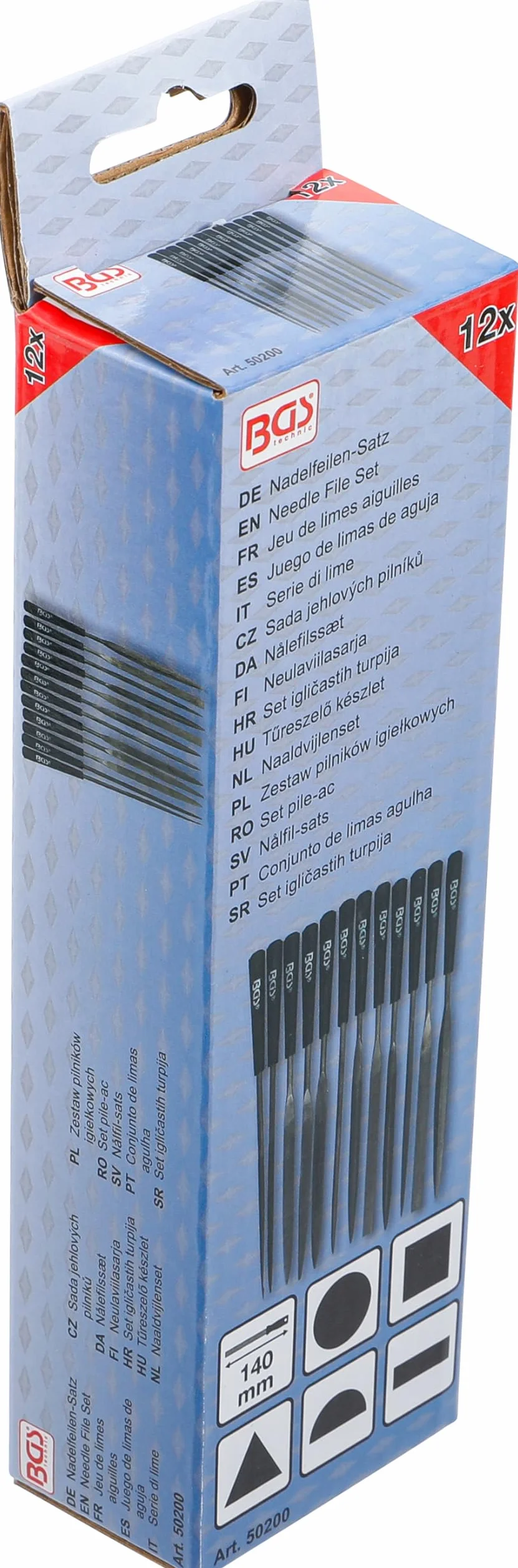 BGS 50200 Zestaw pilników igiełkowych 12 szt.