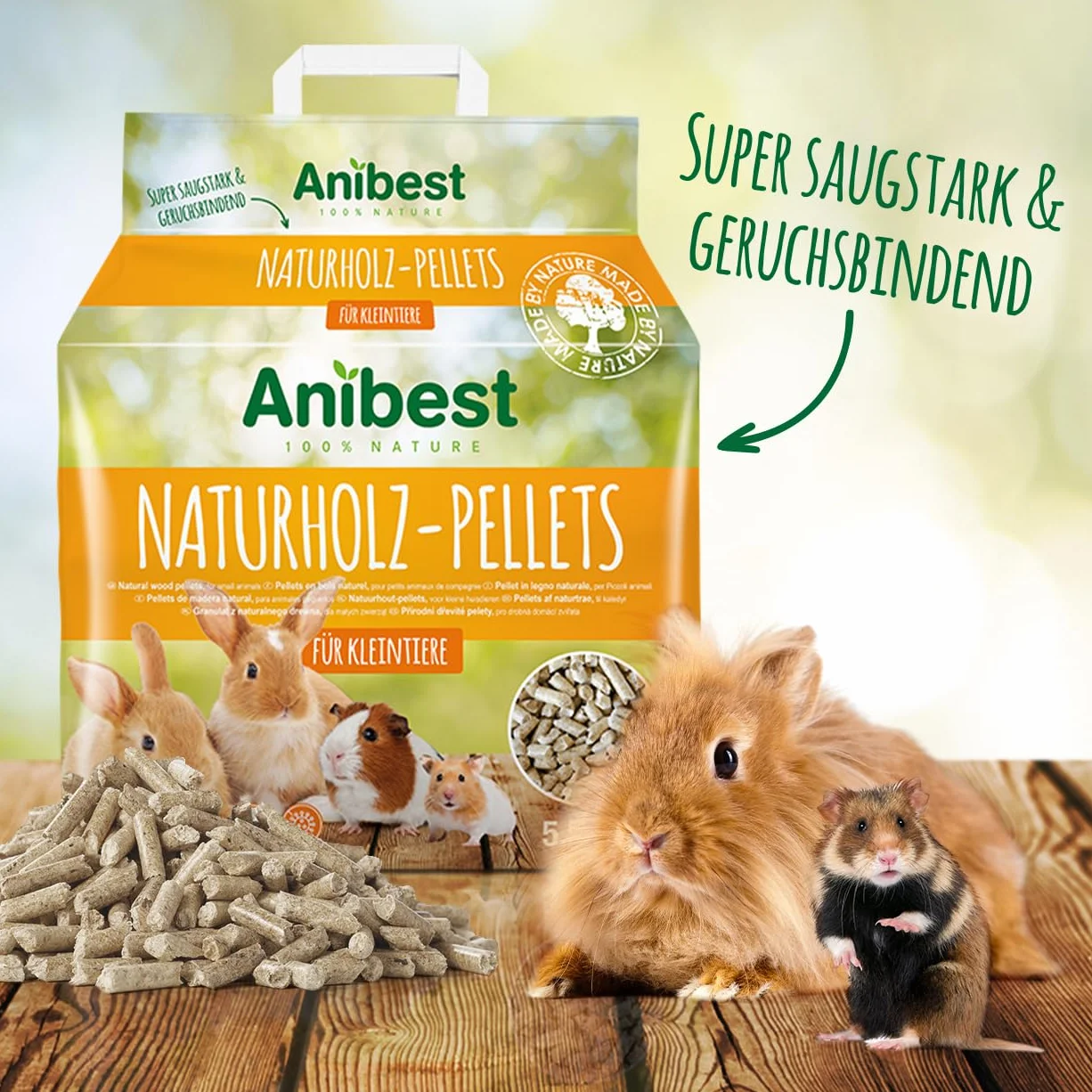 Anibest Pellet dla Małych Zwierząt, 10 L