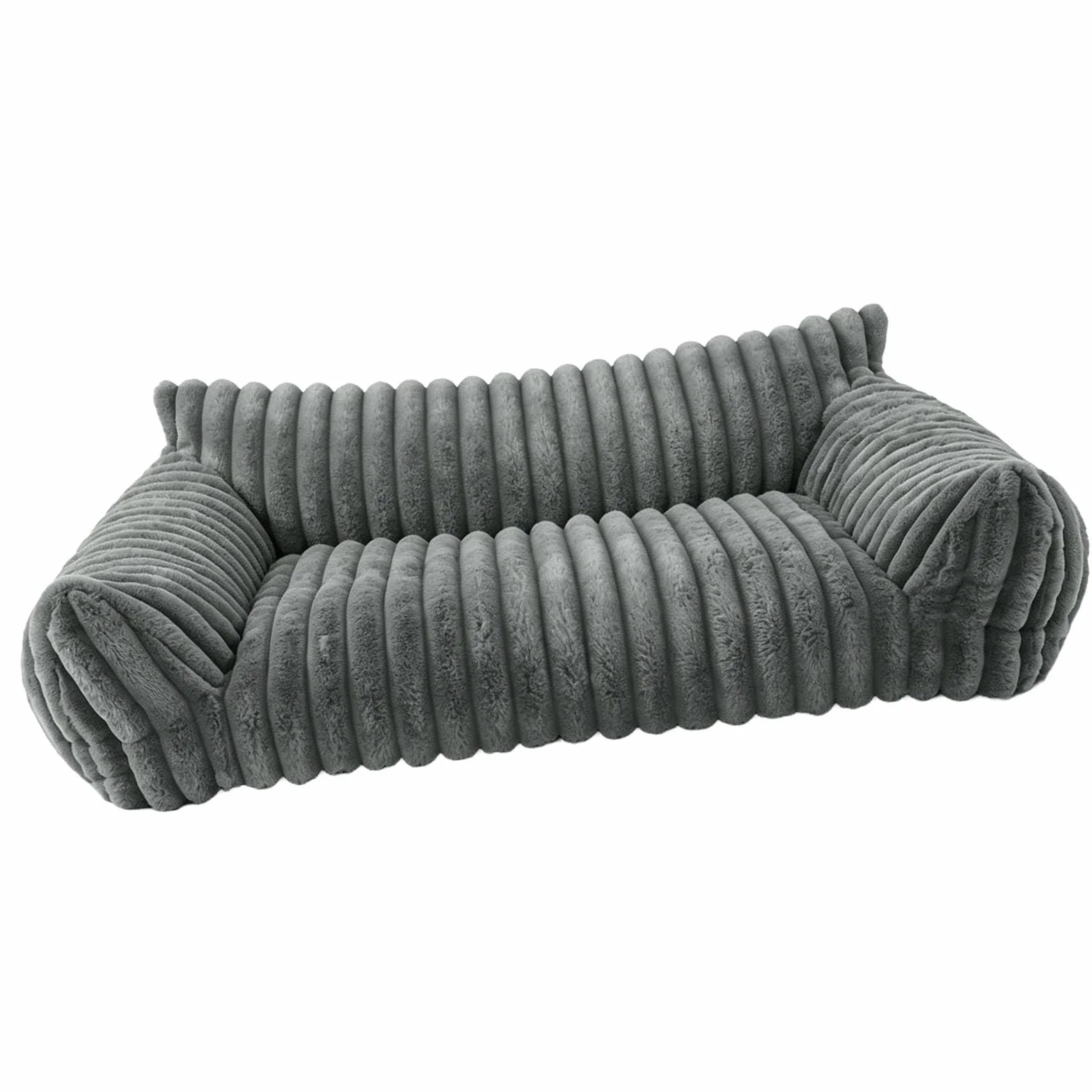 Legowisko dla Psa, Zmywalna, Wygodna, Ciepła i Miękka Sofa z Oparciem dla Małych Kotów i Psów (M75*50 * 20 cm)