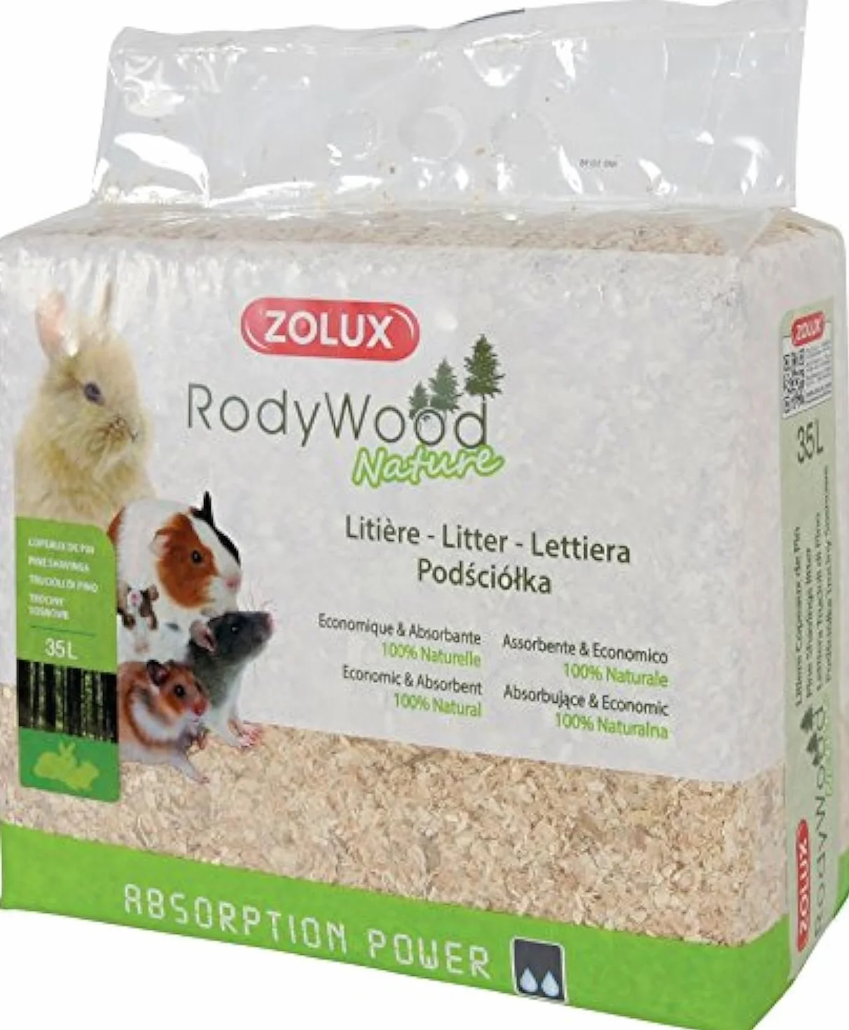 Zolux Rodywood Nature Litiera 35L