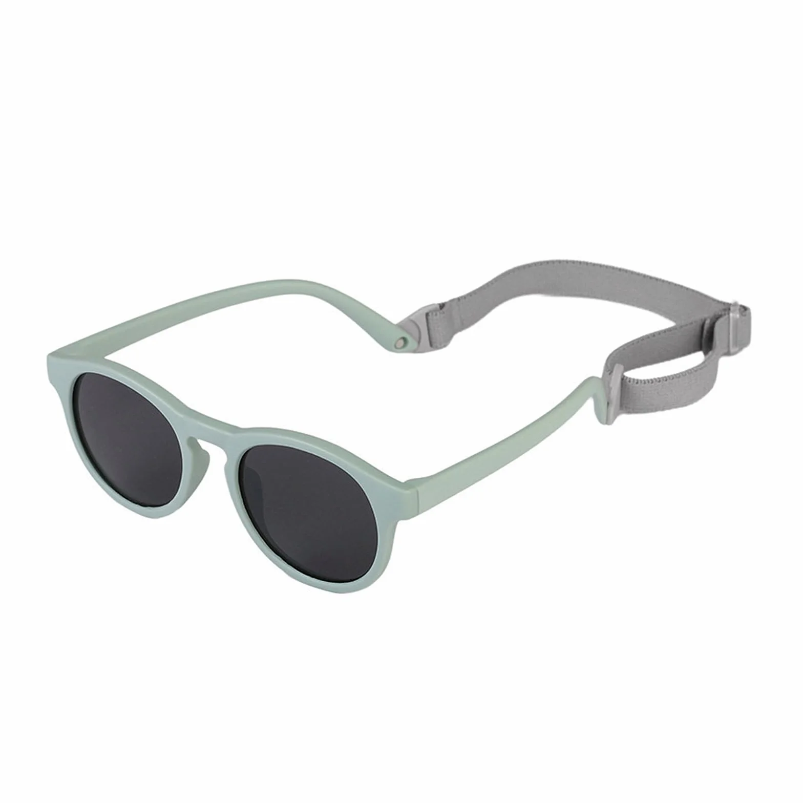 SpetngSake Okulary przeciwsłoneczne dla niemowląt, polaryzacyjne okulary przeciwsłoneczne dla dzieci od 0-2 lat, silikonowa oprawka, z regulacją, ochrona UV400, miękkie, zielone, okulary