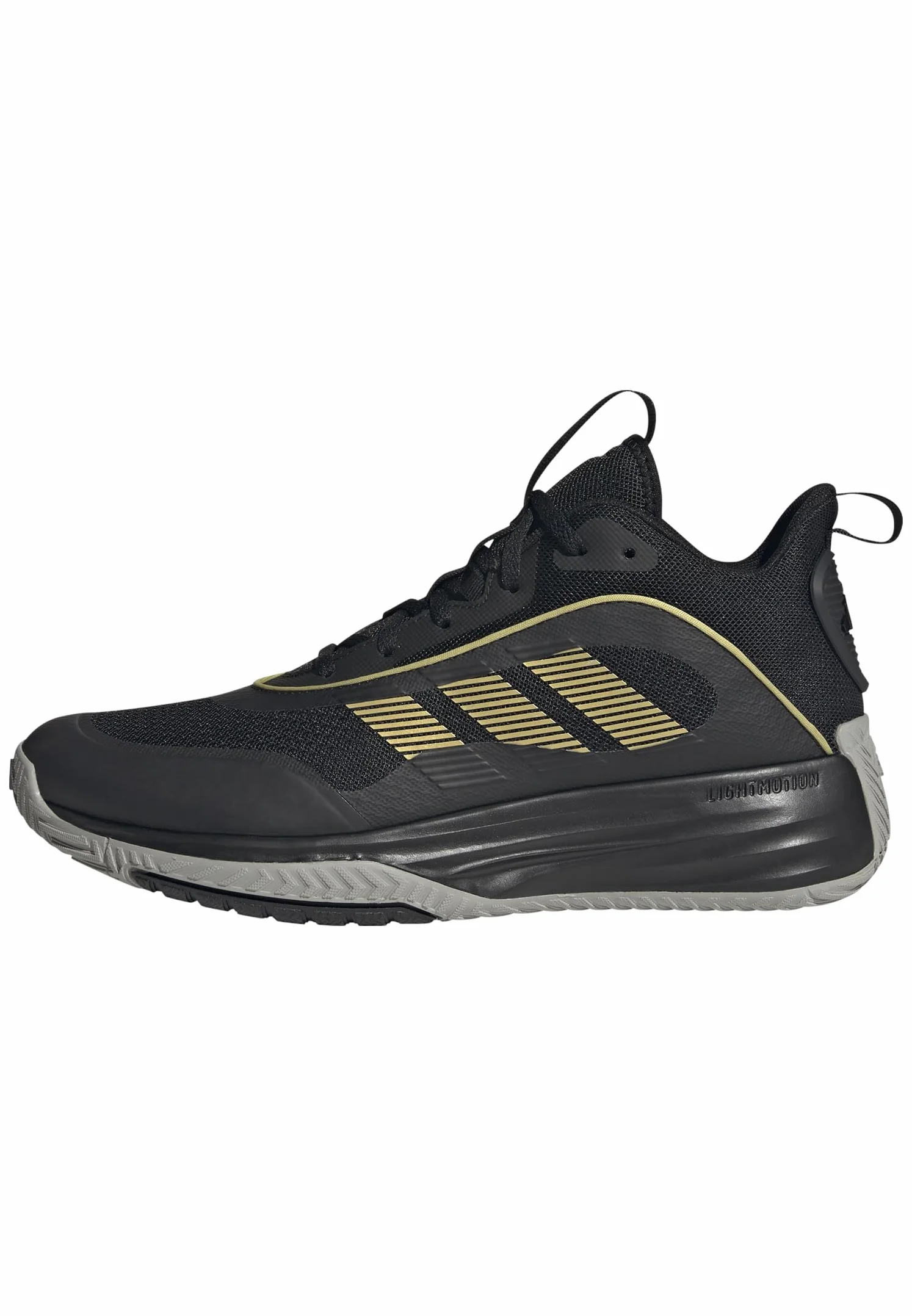 adidas Mezczyzni Own The Game 3 Shoes, Core Black/Gold Metallic/Mgh Solid Grey, 44 EU