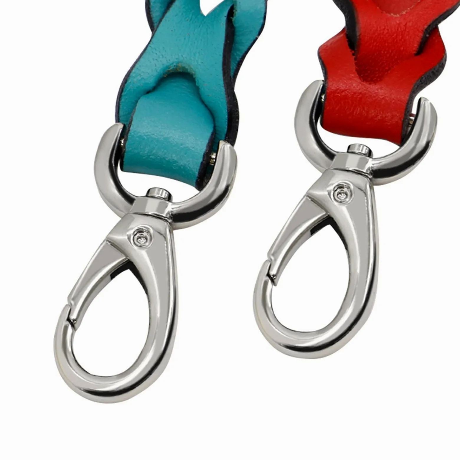 Skórzana smycz dla zwierząt Skórzana pleciona smycz dla psa Puppy Walking Training Lead Zwierzęta domowe Psy Smycze Pasek dla małych, średnich i dużych psów Lina trakcyjna 130 cm (kolor: 02, rozmiar