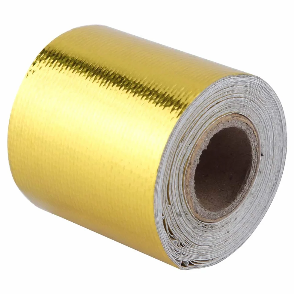 Taśma termoizolacyjna ognioodporna folia aluminiowa 5m x 5cm izolacja cieplna