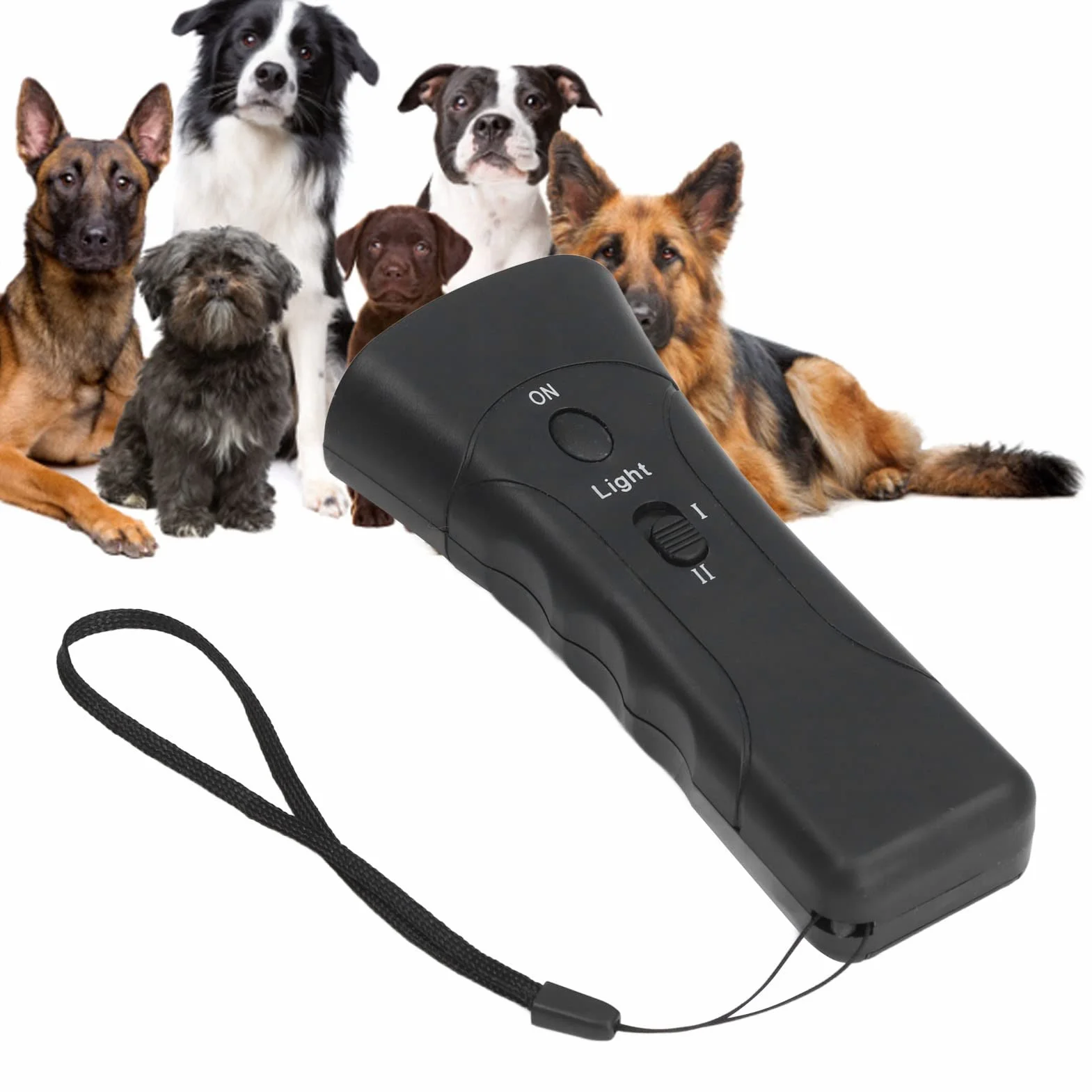 Ultradźwiękowy Ręczny Odstraszacz Psów Dog Chaser Trainer do Akcesoriów Catcher Birdhouse