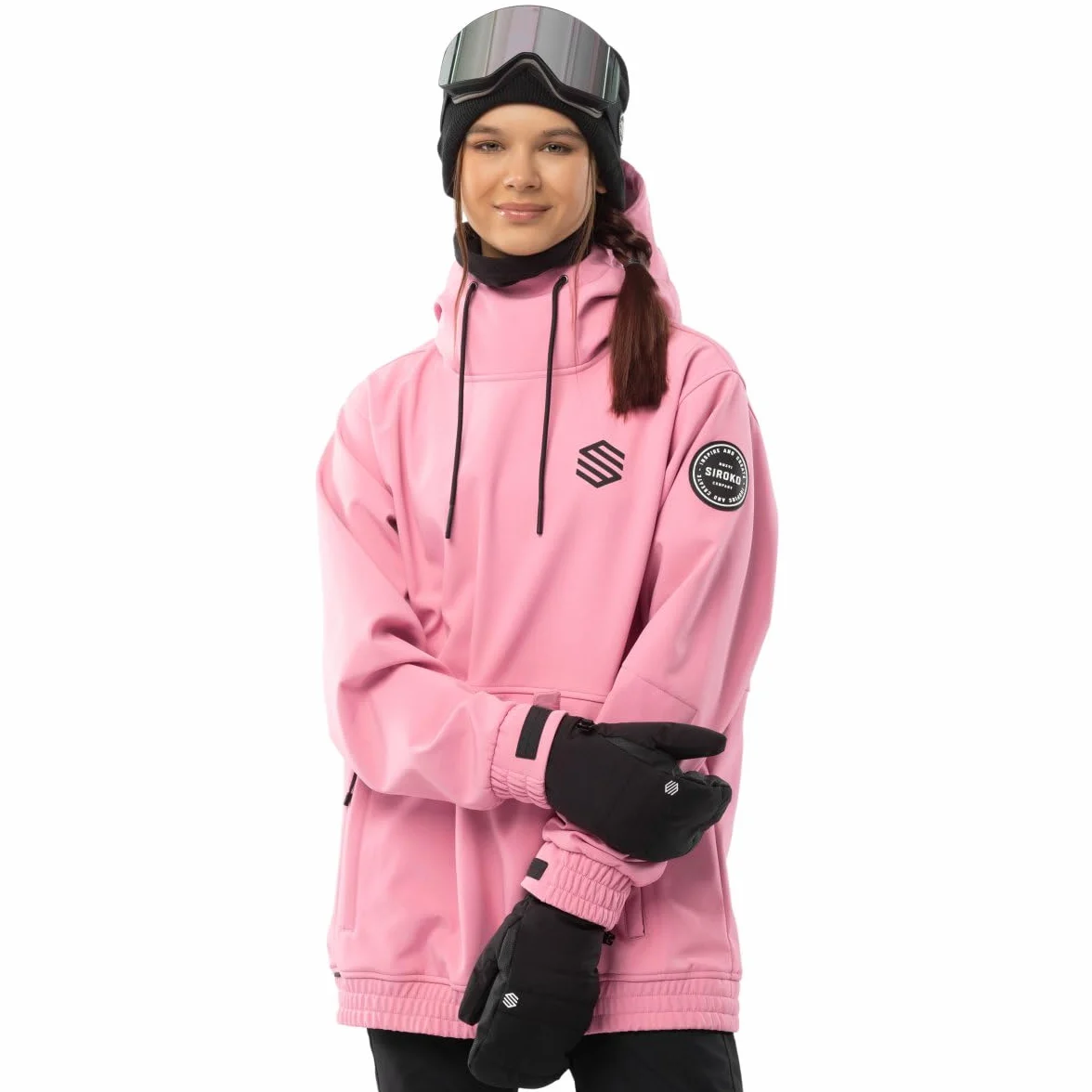 SIROKO - Kurtka Snowboardowa dla Kobiet Siroko W1-W Dolomites - XXS - Cukierkowy róż