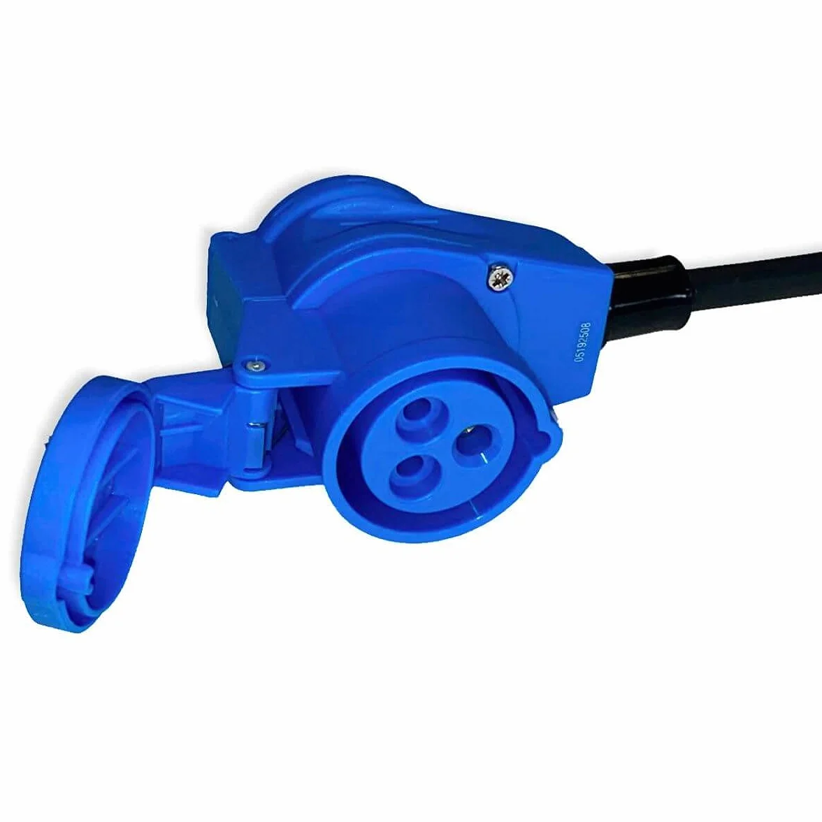 Zestaw adapterów CEE 15 m złącze kątowe do wtyczki Schuko + adapter CEE i pudełko ochronne zielony - H07RN-F 3 x 2,5 mm² 230 V 16 A adapter sieciowy - zestaw kabli kempingowych do przyczep kempingowych, przyczep kempingowych, łodzi