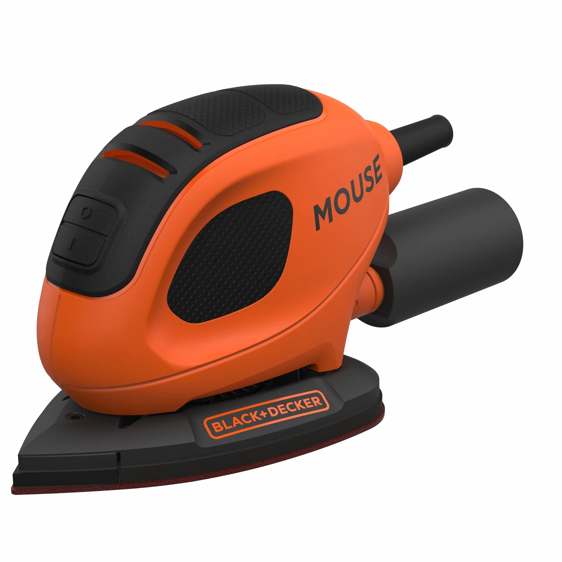 BLACK+DECKER Szlifierka szczegółowa Mysz 55 W, prędkość 11 000 obr./min, średnica orbity 1,5 mm, mocowanie papieru ściernego na rzep, w zestawie 10 akcesoriów i torba transportowa, BEW230BCA