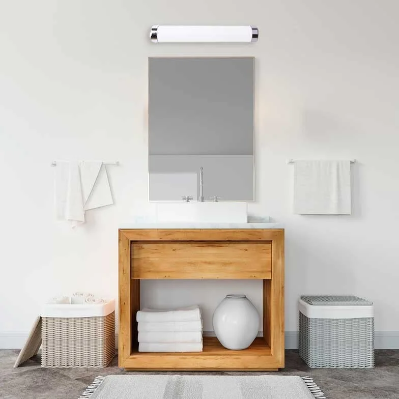Kinkiet ścienny LED do lustra łazienkowego IP44 z wbudowanym włącznikiem Ciepły biały 5W 30cm do makijażu łazienka toaleta mokre otoczenie