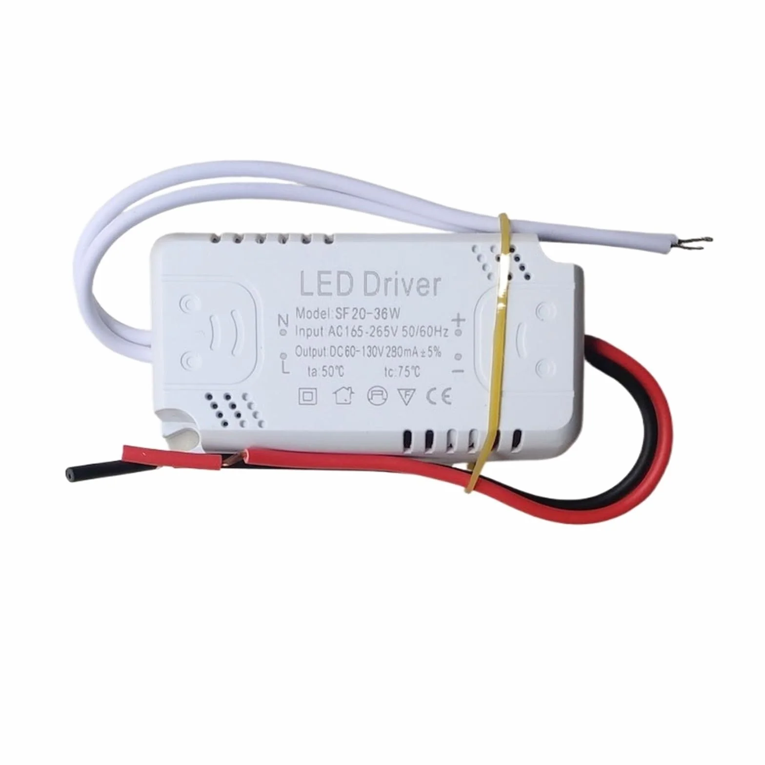 Sterownik LED, płytka 300 mAh, 8-24 W, 20-36 W, 30-50 W, 36-60 W, 70 W, 60-80 W, zasilacz LED, transformator oświetleniowy do zasilania lamp LED (kolor: 20-36 W)