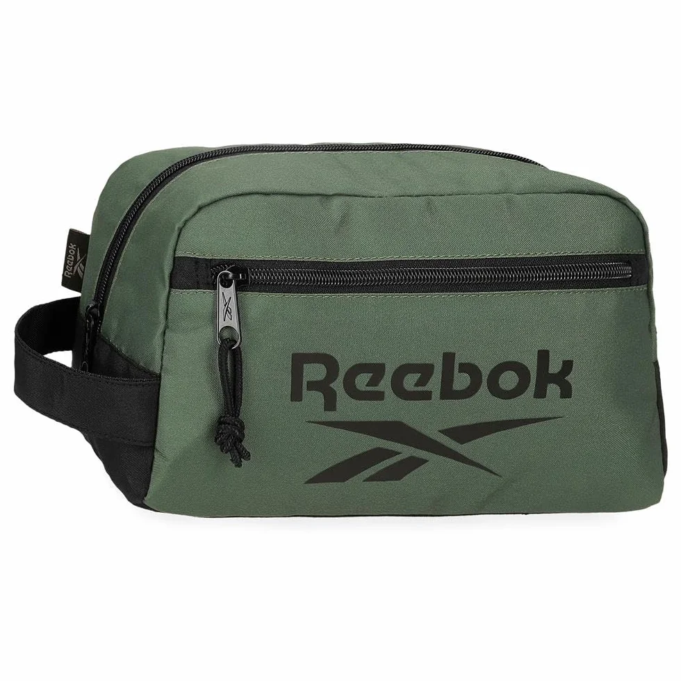 Reebok Darwin Kosmetyczka Dwukomorowa Dostosowana Zielony 25x15x10 cm Poliester by Joumma Bags, Zielony, Talla única, regulowana kosmetyczka dwukomorowa