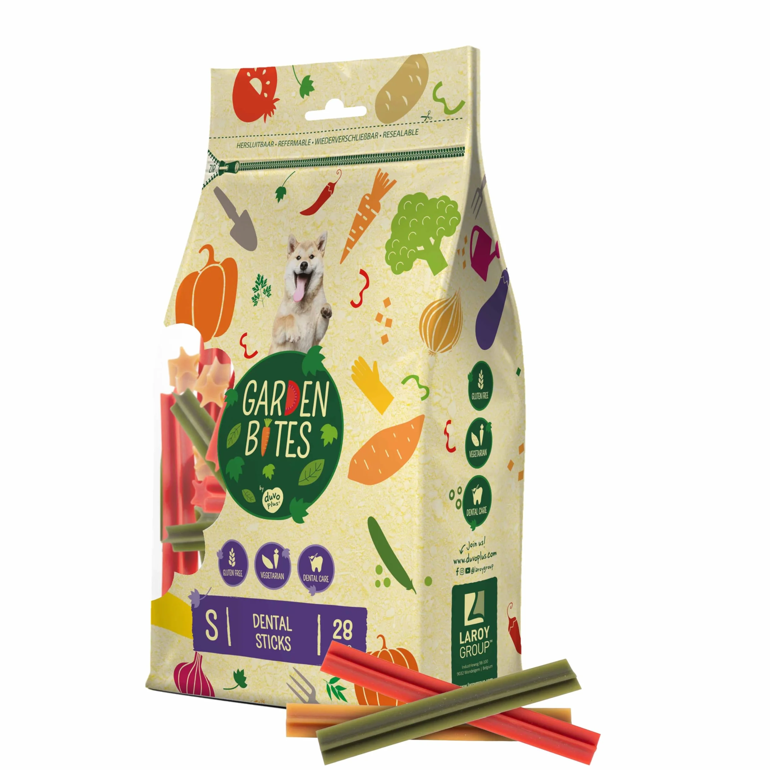 Duvo+ Garden Bites Przekąska dla Psów, Warzywa, 1 x 420 g