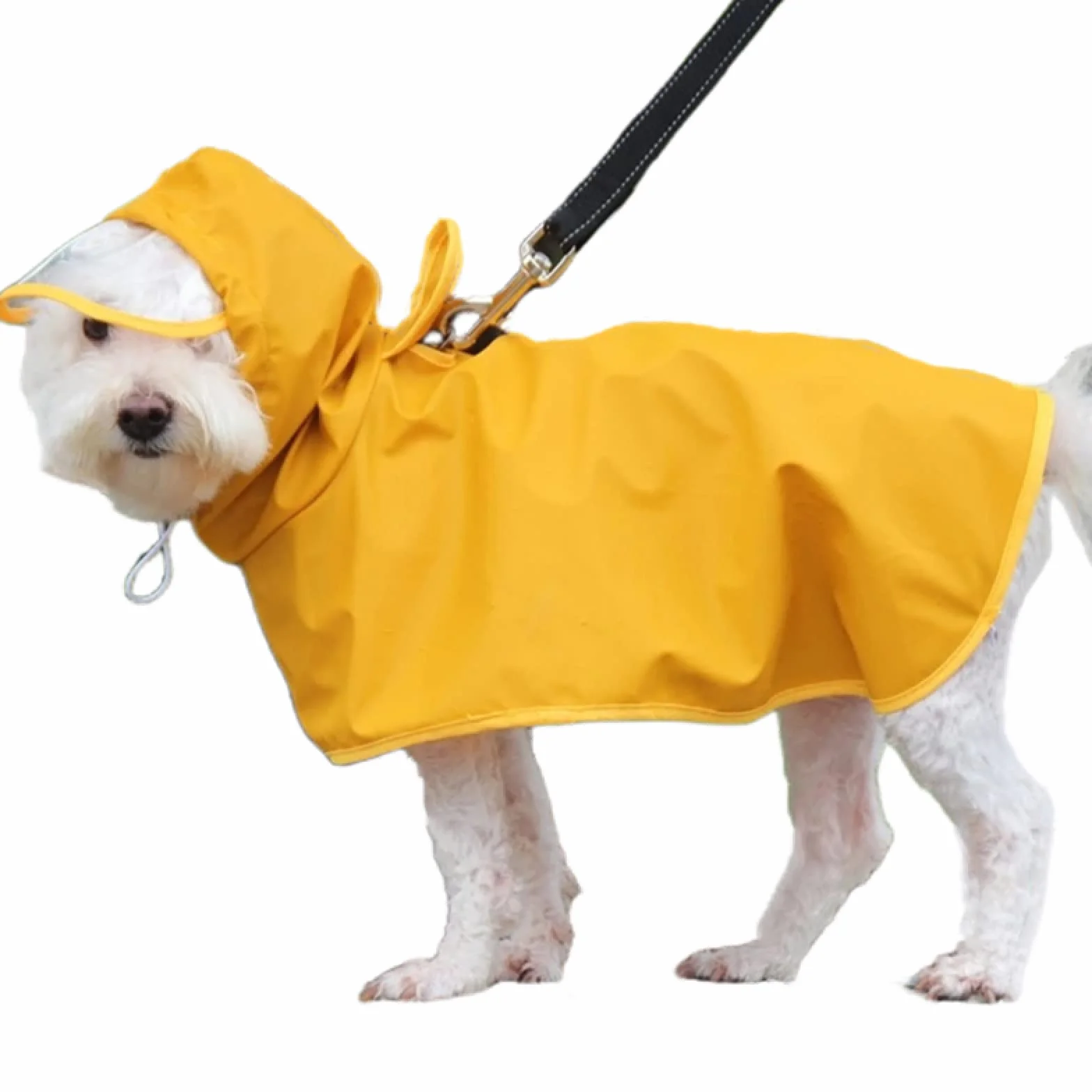 Mały Średni I Duży Pies Płaszcz Wodoodporny Płaszcz Przeciwdeszczowy Dla Zwierząt Outdoor Dog Płaszcz Przeciwdeszczowy Corgi Husky Sznaucer Mops Labrador Płaszcz Przeciwdeszczowy,Żółty,3XL 10-12,