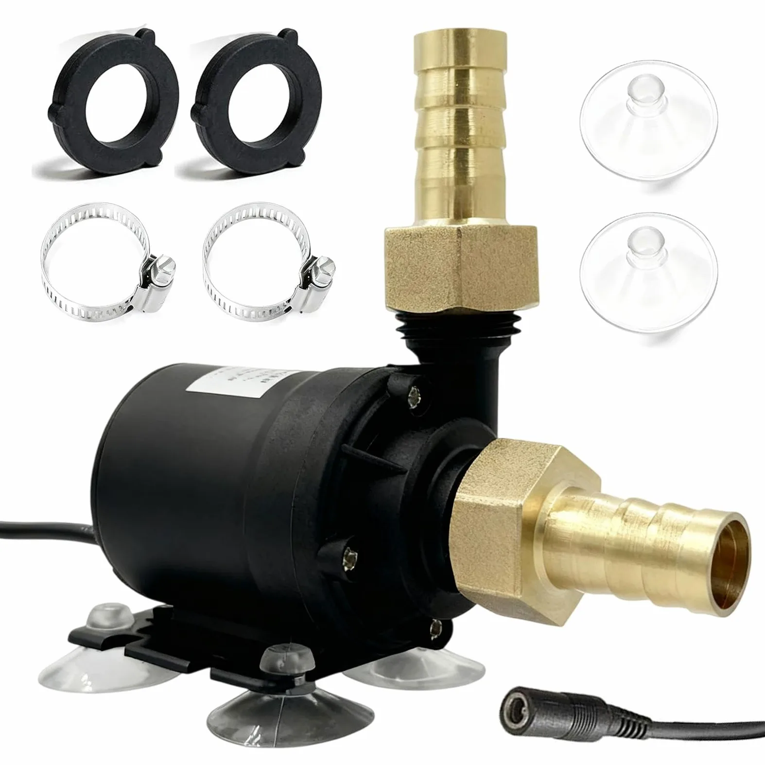 Pompa wodna 12 V bezszczotkowa DC 800 l/h 19 W mini zanurzeniowa do stawu fontanny akwarium