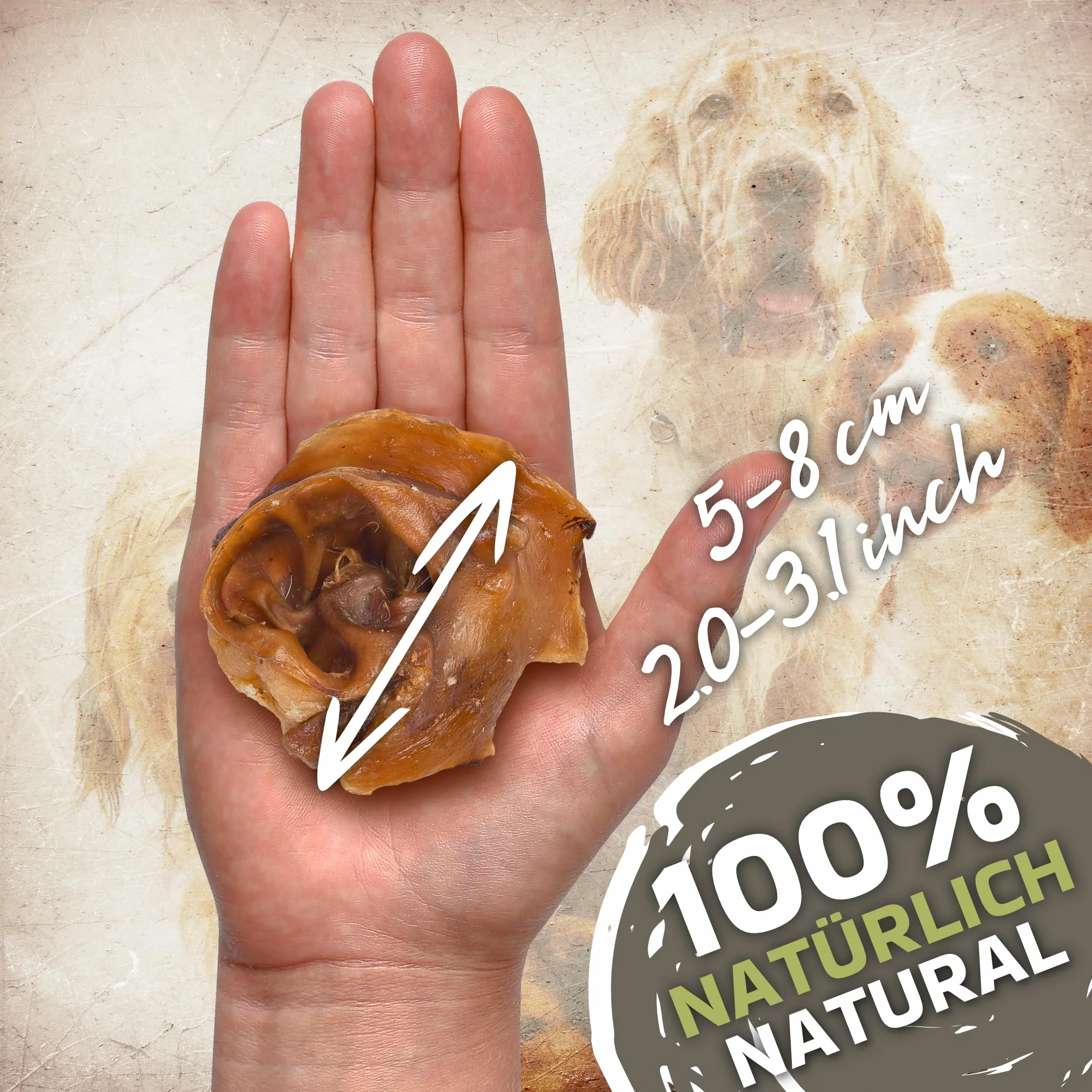 Przekąski do żucia dla psów w kształcie świni, 1 kg (ok. 26-30 sztuk), naturalne i suszone na powietrzu, bez zbóż, długotrwała przyjemność z żucia, przekąska monoproteinowa