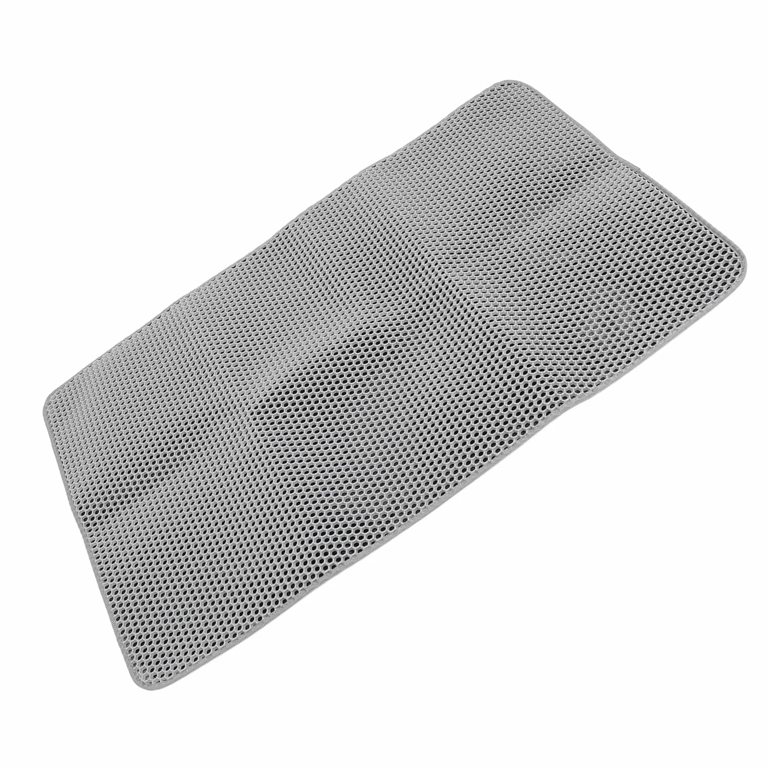 Jiawu Mata Pod kuwetę dla Kota, Trwała, Wodoodporna Mata do łapania żwirku dla Kotów, do Nauki Korzystania z Toalety Przez Koty (GREY)
