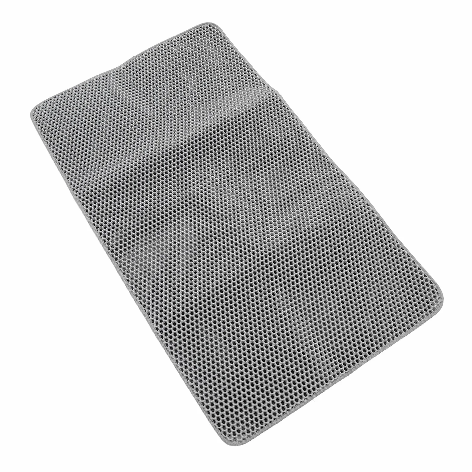 Jiawu Mata Pod kuwetę dla Kota, Trwała, Wodoodporna Mata do łapania żwirku dla Kotów, do Nauki Korzystania z Toalety Przez Koty (GREY)