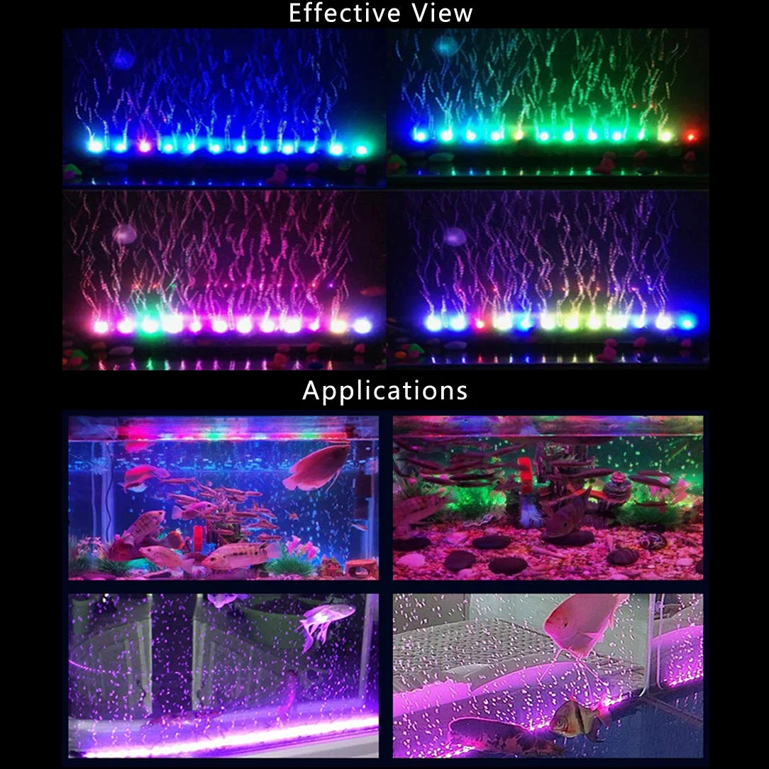 PULACO Kamień powietrzny LED do akwarium, 2 W, długość 25,4 cm, do pompy powietrza