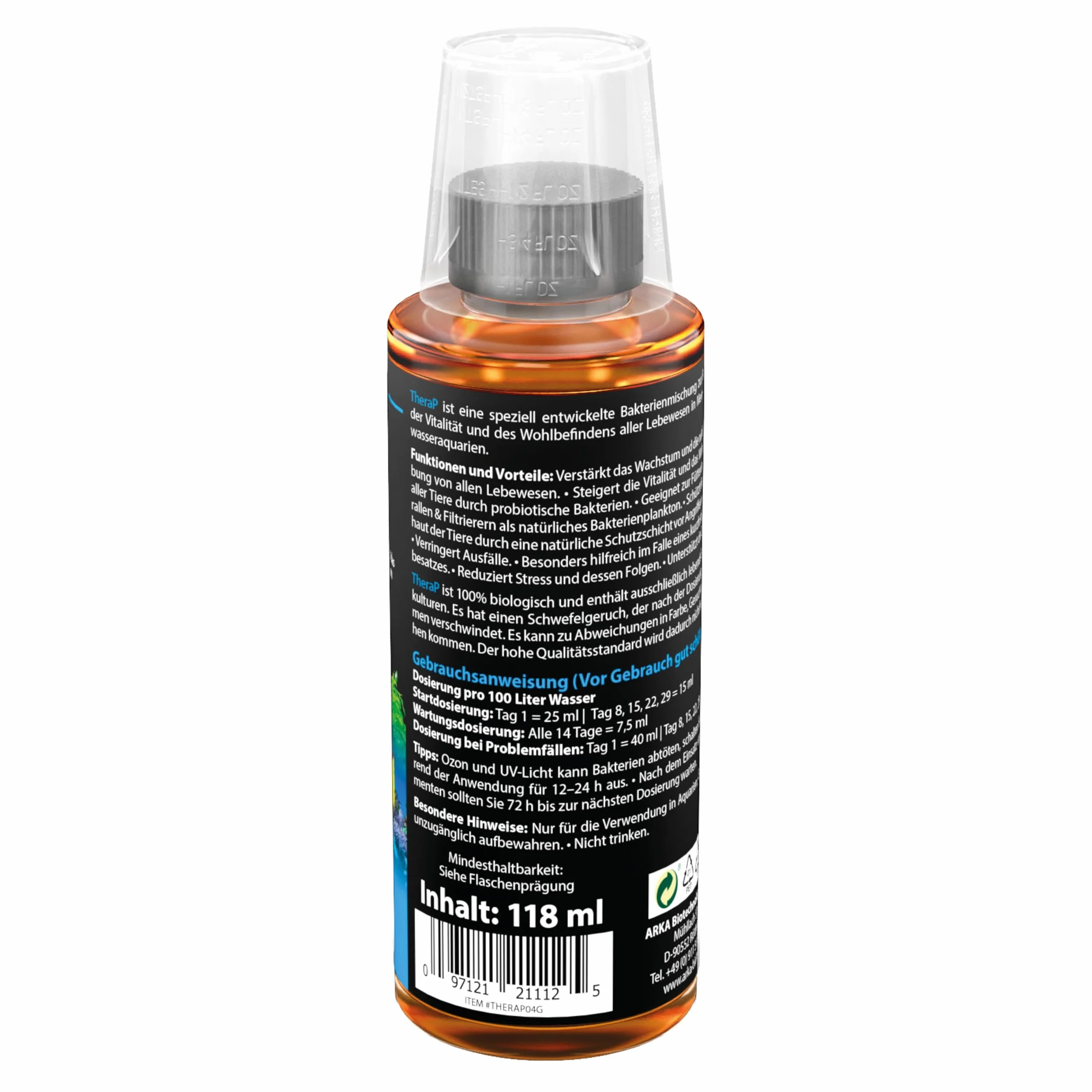 MICROBE-LIFT TheraP 118 ml – pielęgnacja ryb, bakterie oczyszczające, woda słodka i morska