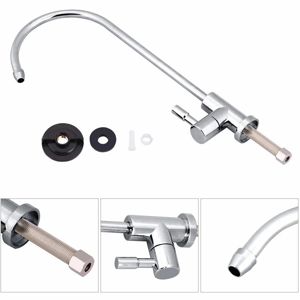 kran z kranu 1/4 "stop cynku zlewozmywak kran kuchenny kran chromowany osmoza odwrócony filtr wody pitnej
