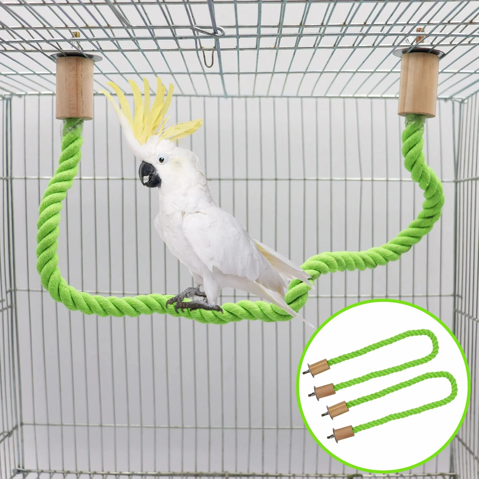 Dnoifne Huśtawka dla ptaków, klatka dla ptaków, akcesoria do stojaka, stojak na klatkę dla ptaków, stojące okonie wspinaczkowe dla papugi, papugi, budgies, gołąbków (S 60 cm)