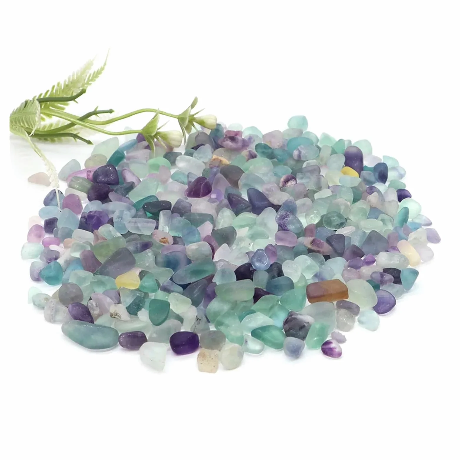 Naturalny podłoże kwarcowe do akwariów, Akwarium Żwir Kryształy Kamienie kwarcowe Multicolor 1-10mm 20g 50g 100g(Color 26,100g)
