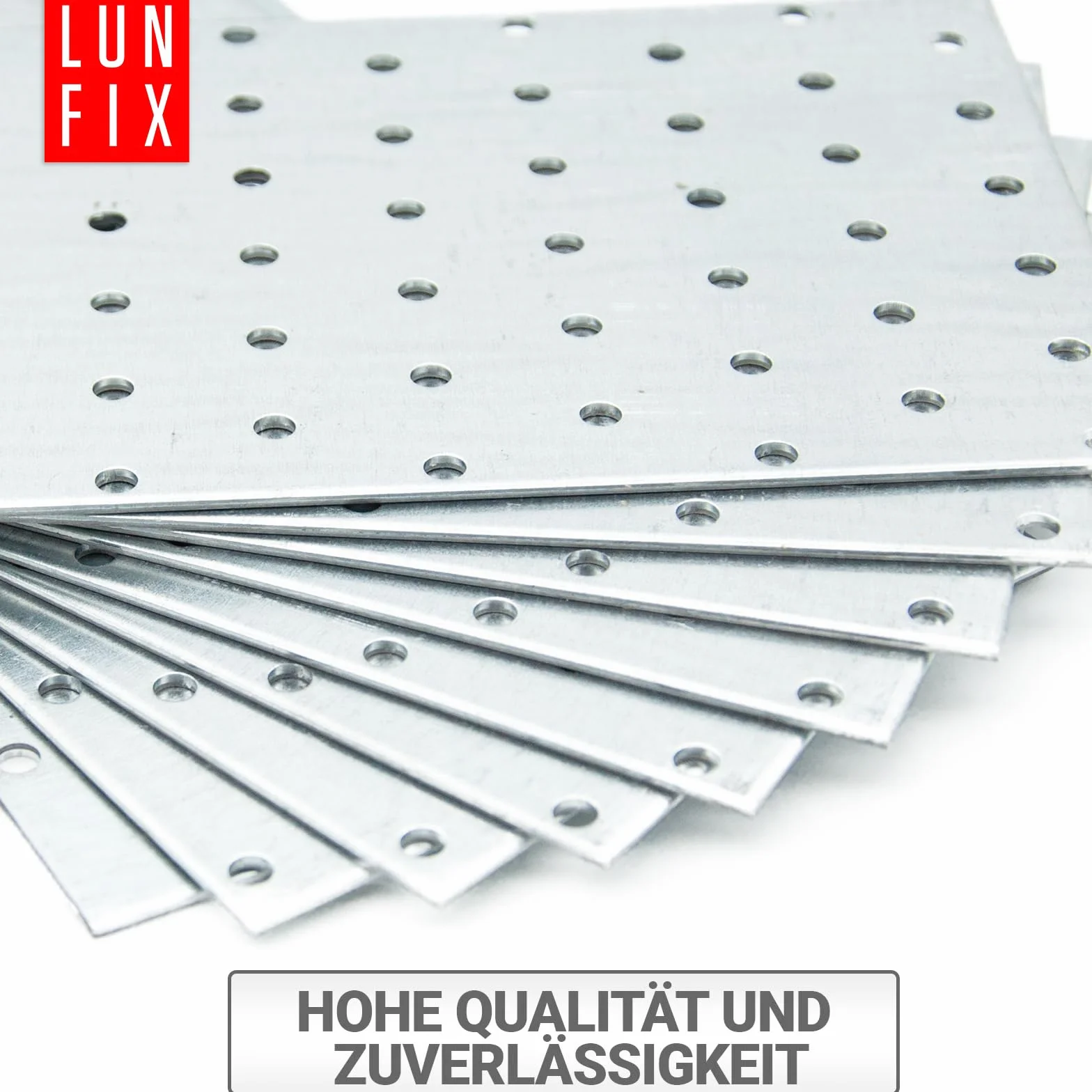 Płytka Perforowana Łącznik Płaski Do Drewna, 100x200x2,0 mm 1 szt., Ocynkowana Stal, Płyta Montażowa, Łącznik Ciesielski Do Konstrukcji Drewnianych, Montaż Mebli, Altan I Pergoli